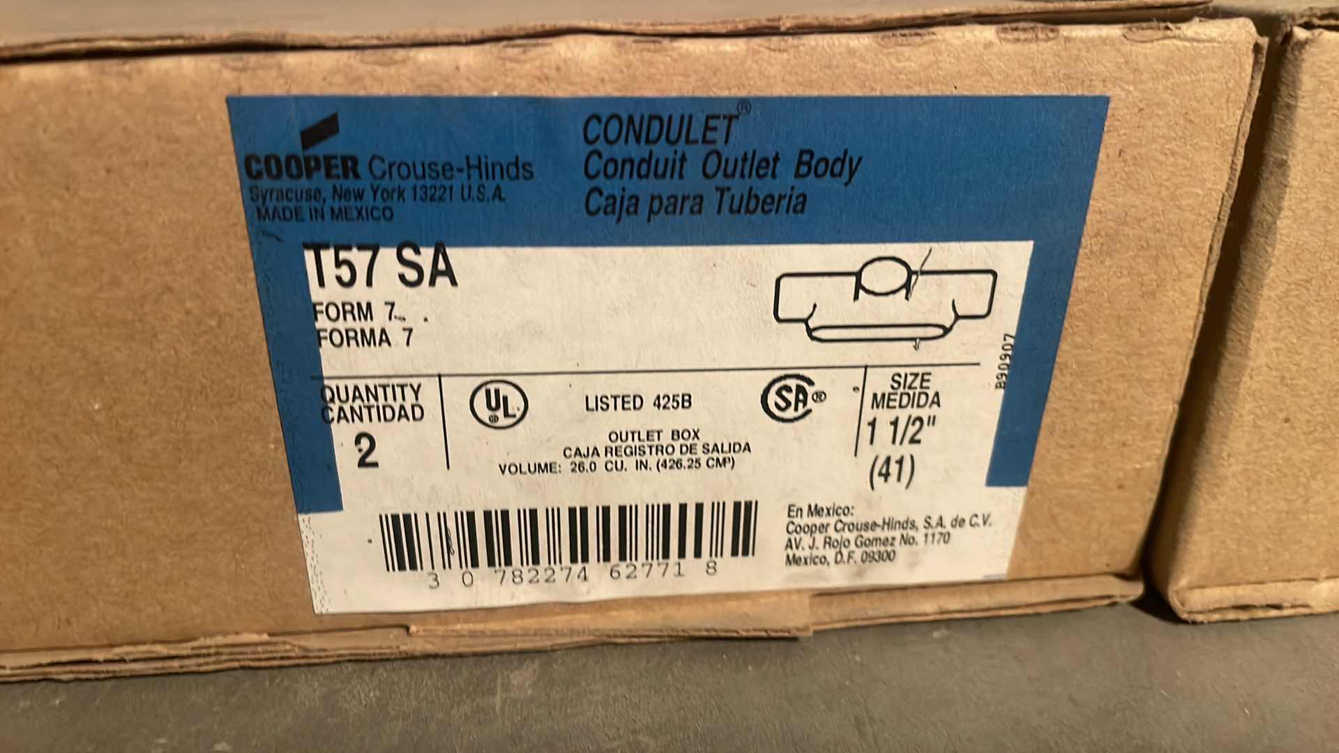 Photo 1 of ALUMINUM CONDUIT BODYS 3/4”-3”