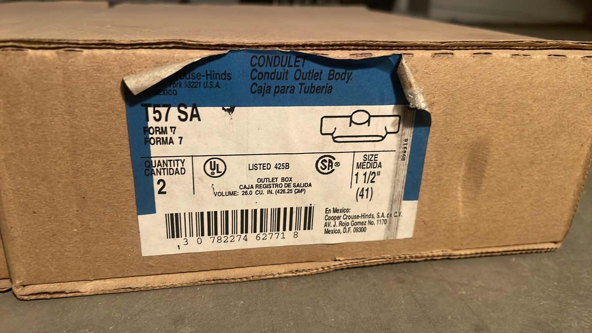 Photo 1 of ALUMINUM CONDUIT BODYS 3/4”-3”