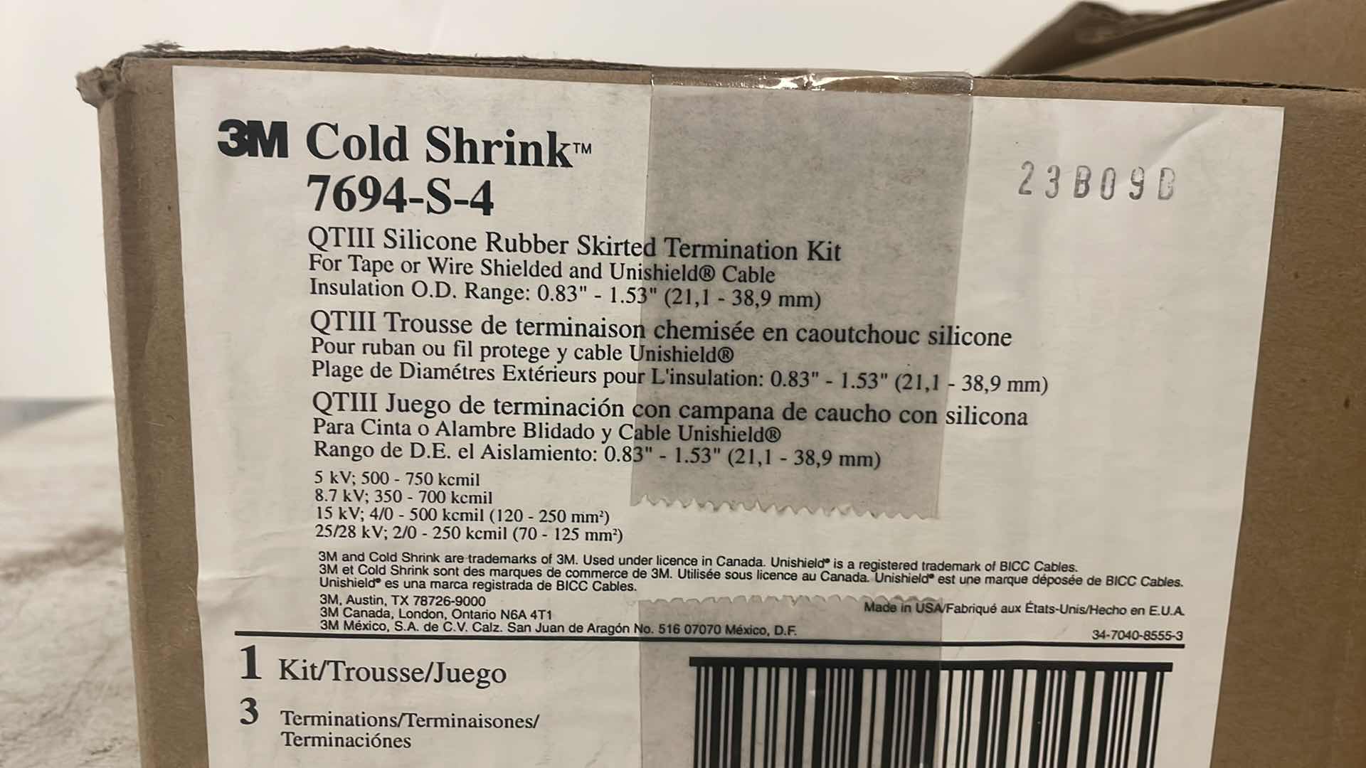 Photo 1 of COLD SHRINKS HEAT SHRINKS