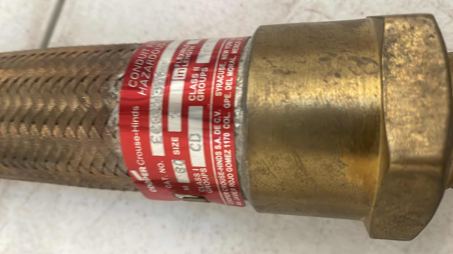 Photo 1 of CROUSE-HINDS ECGJH236 1" EXPLOSIONPROOF, DUST-IGNITIONPROOF FLEXIBLE COUPLING, 36" LENGTH (2)