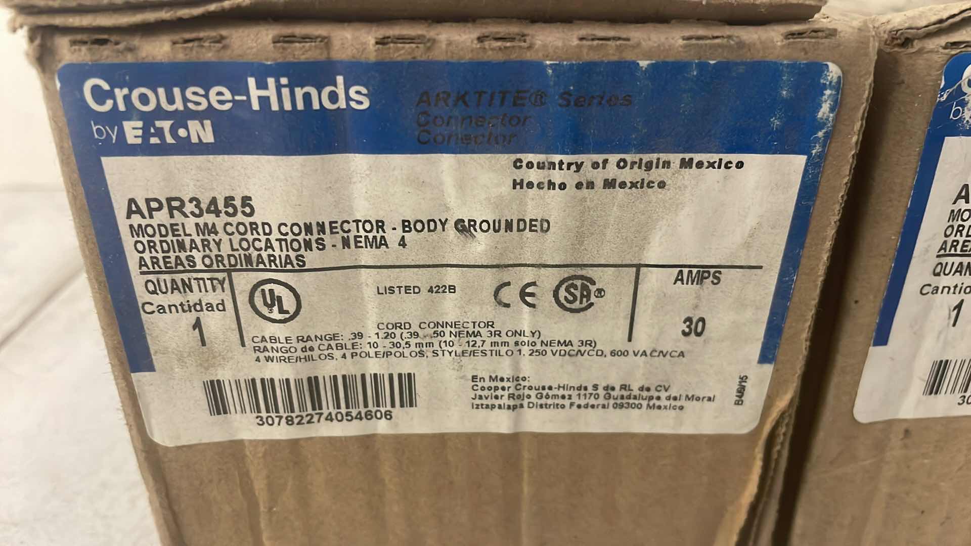 Photo 1 of COOPER M4 PLUG 30A ARKTITE SERIES APR3455