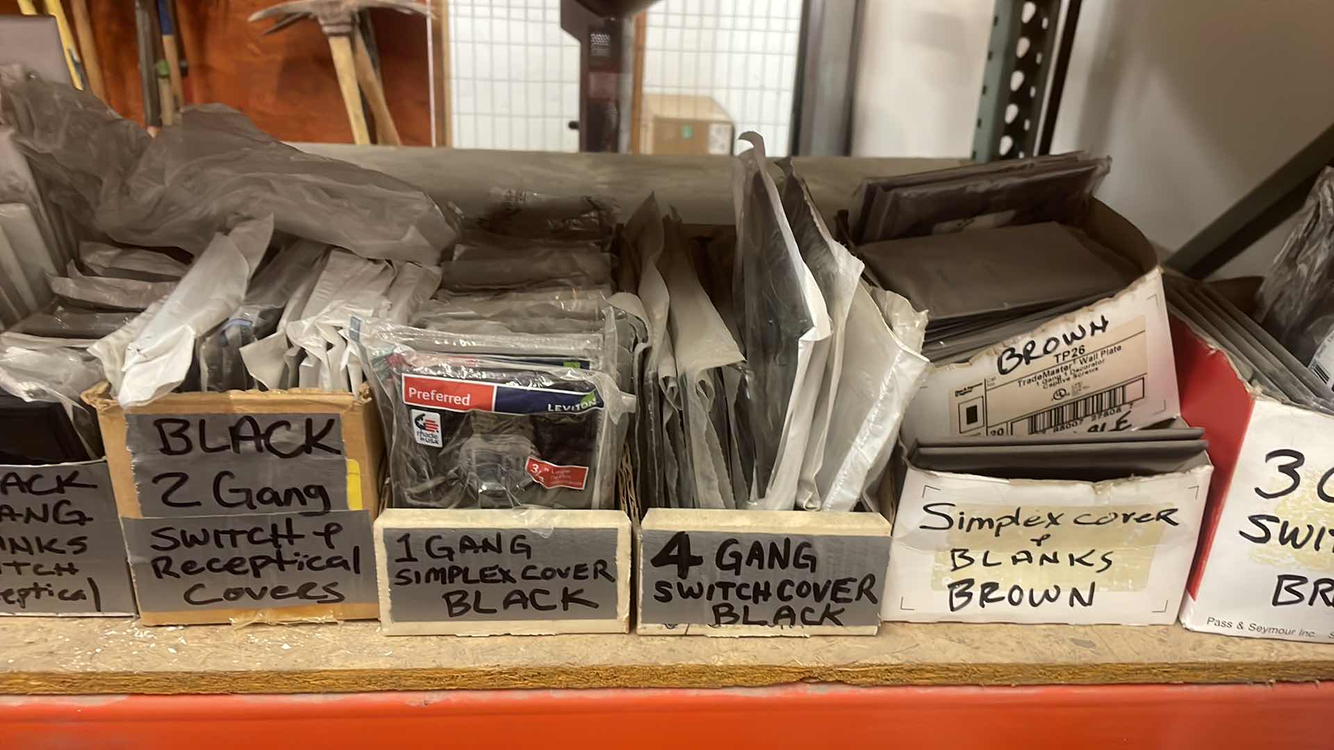 Photo 5 of WALL OUTLET AND LIGHT SWITCH FACE PLATES WHITE ALMOND BLACK STAINLESS