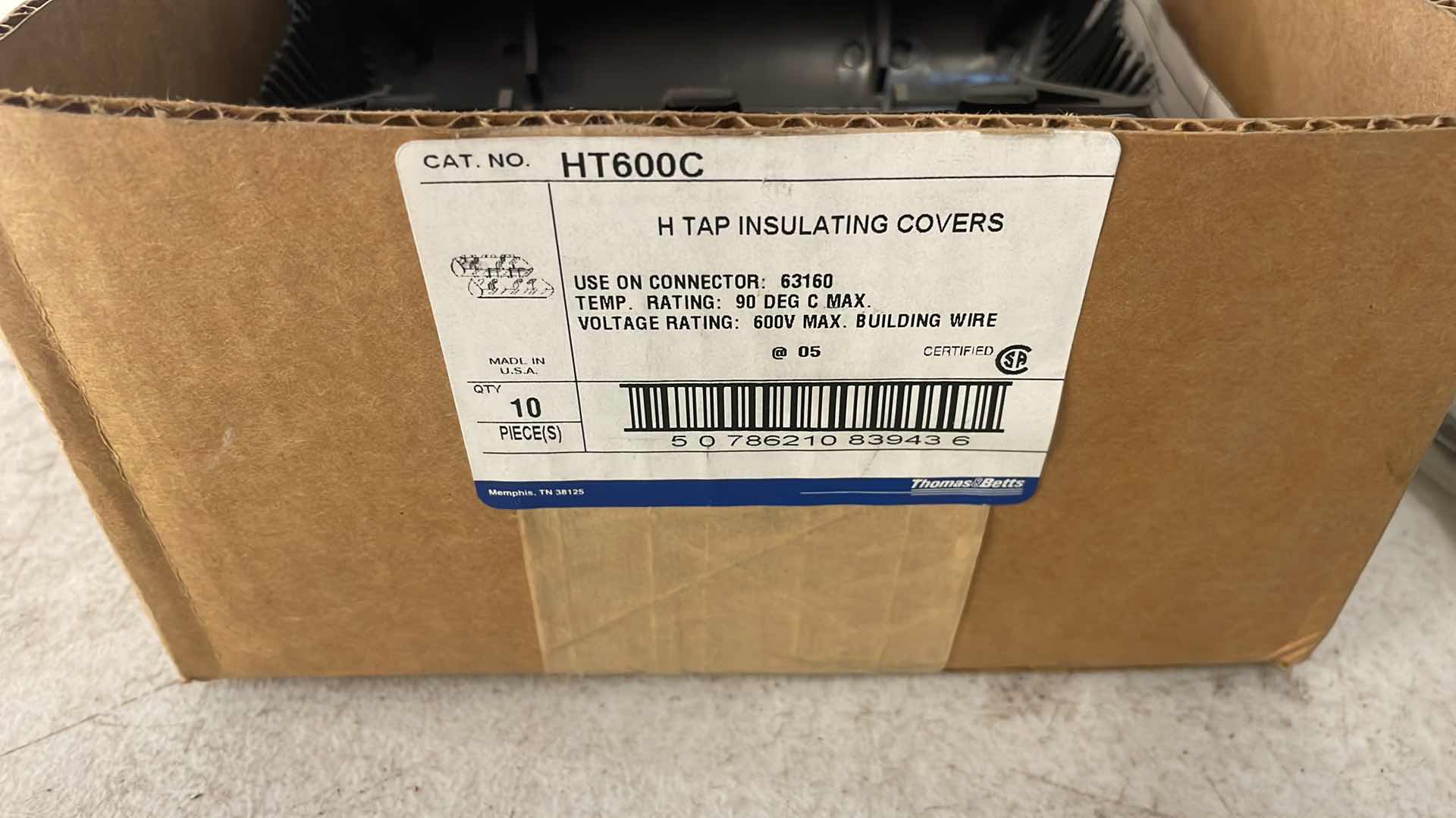 Photo 5 of BURNDY YH6C6CWC, COMPRESSION H-TAP
HT600C H TAP INSULATING COVERS