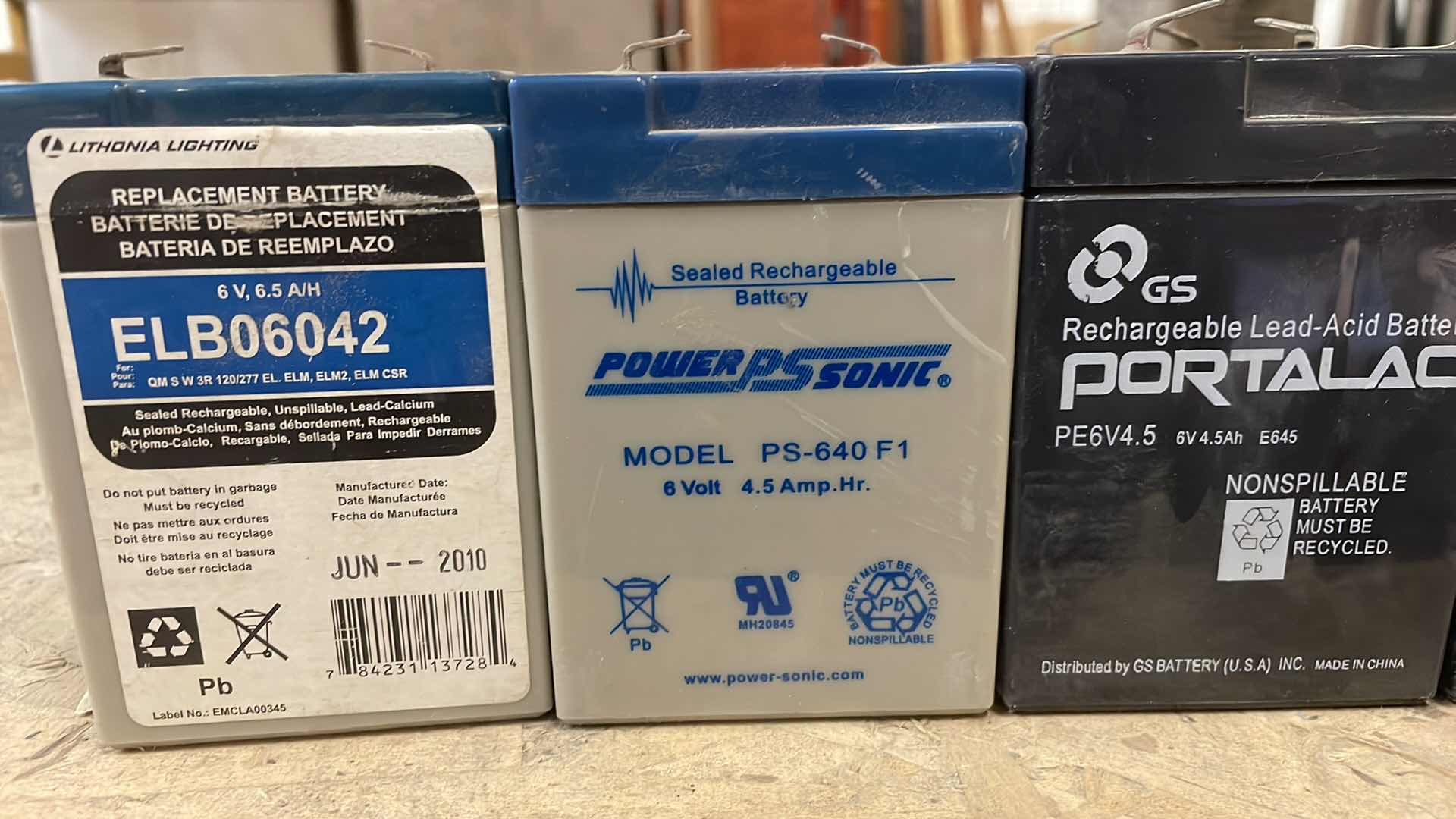 Photo 1 of 6 VOLT BATTERIES UNKNOWN CONDITION