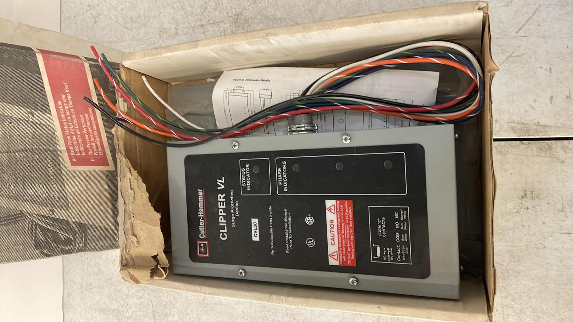 Photo 1 of CUTLER-HAMMER CLIPPER VL CVL 50 CAT CVL050CH208YBDRSX SURGE PROTECTOR SUPPRESSOR