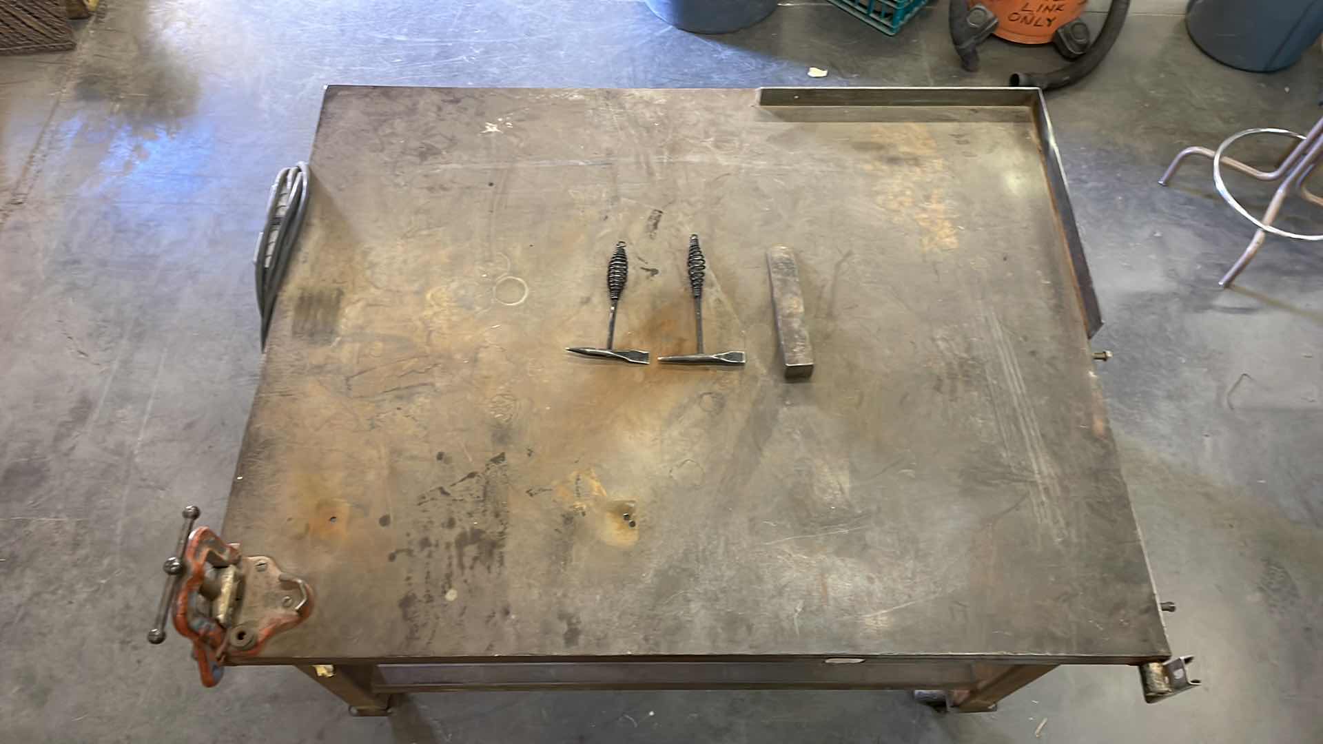 Photo 1 of CUSTOM WELDING TABLE 4’ x 5’ 36” HEAVY DUTY 1/4” THICK PLATE TOP