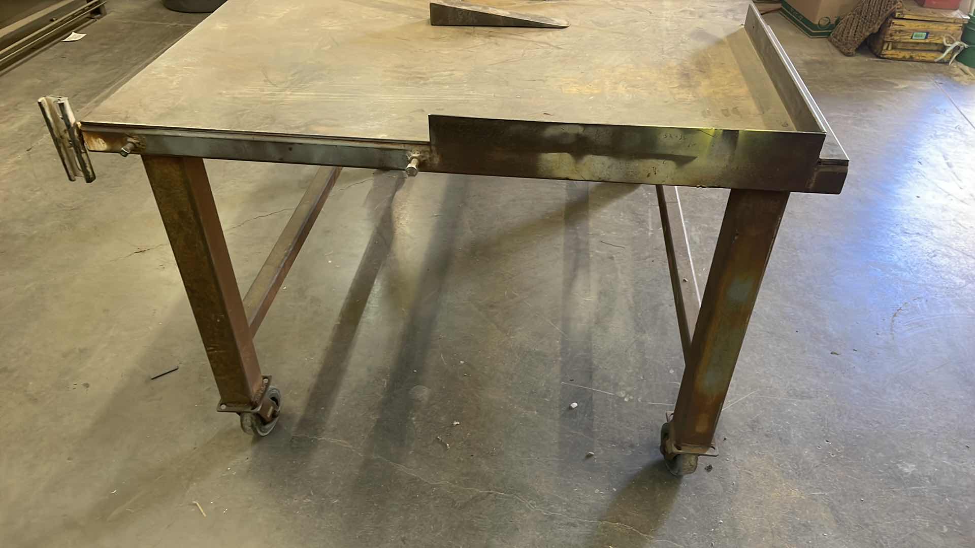 Photo 1 of CUSTOM WELDING TABLE 4’ x 5’ 36” HEAVY DUTY 1/4” THICK PLATE TOP