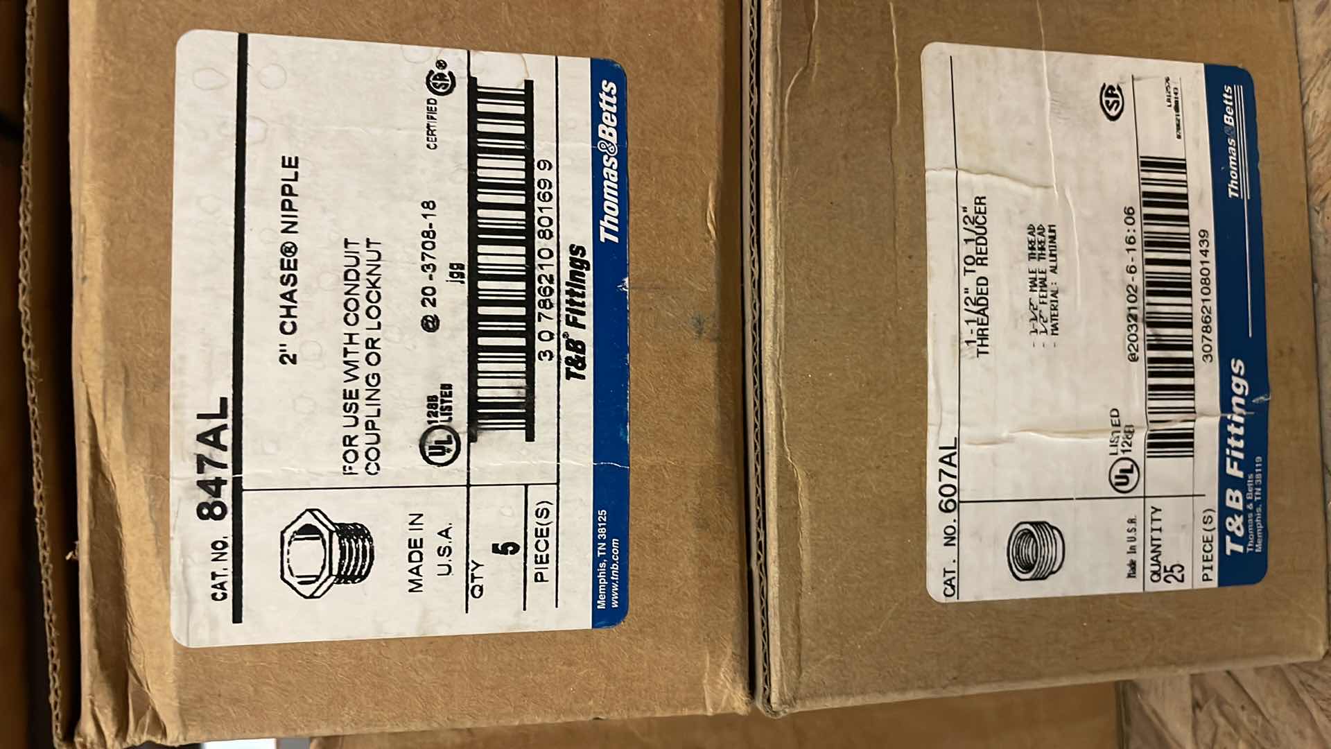 Photo 2 of ALUMINUM COUPLINGS & CHASE NIPPLE