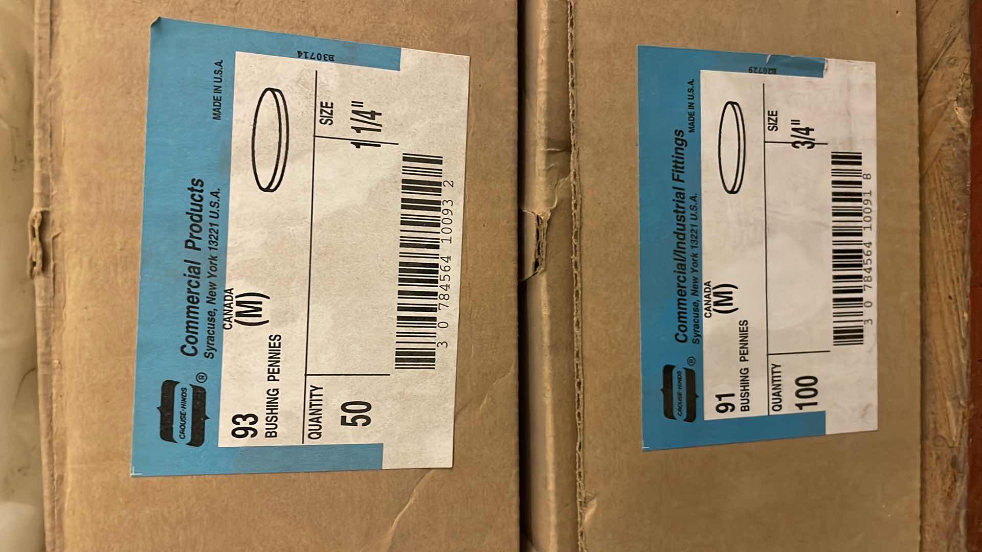 Photo 1 of 3” CONDUIT NIPPLES EXTRA LOCK RINGS STRUT RUBBER END COVERS BUSHING PENNIES SOLDERLESS TERMINALS CONNECTORS
