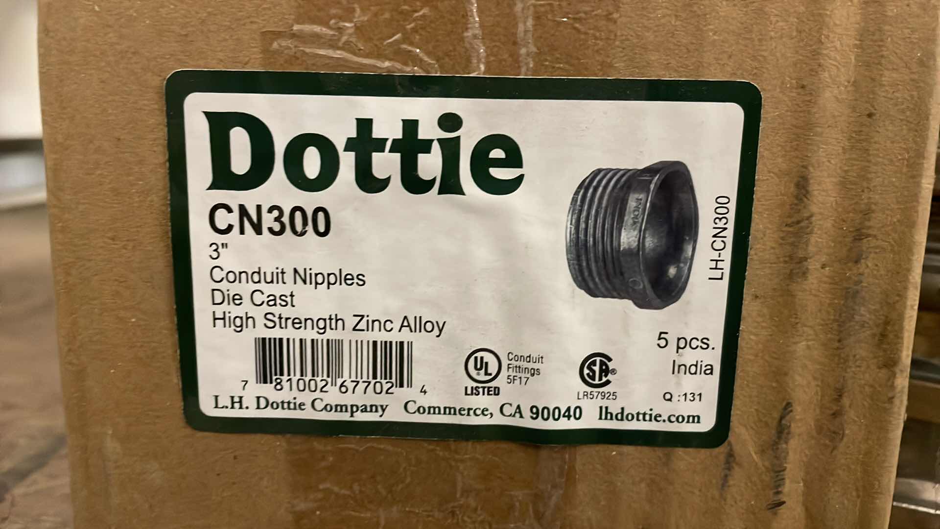 Photo 1 of 3” CONDUIT NIPPLES EXTRA LOCK RINGS STRUT RUBBER END COVERS BUSHING PENNIES SOLDERLESS TERMINALS CONNECTORS