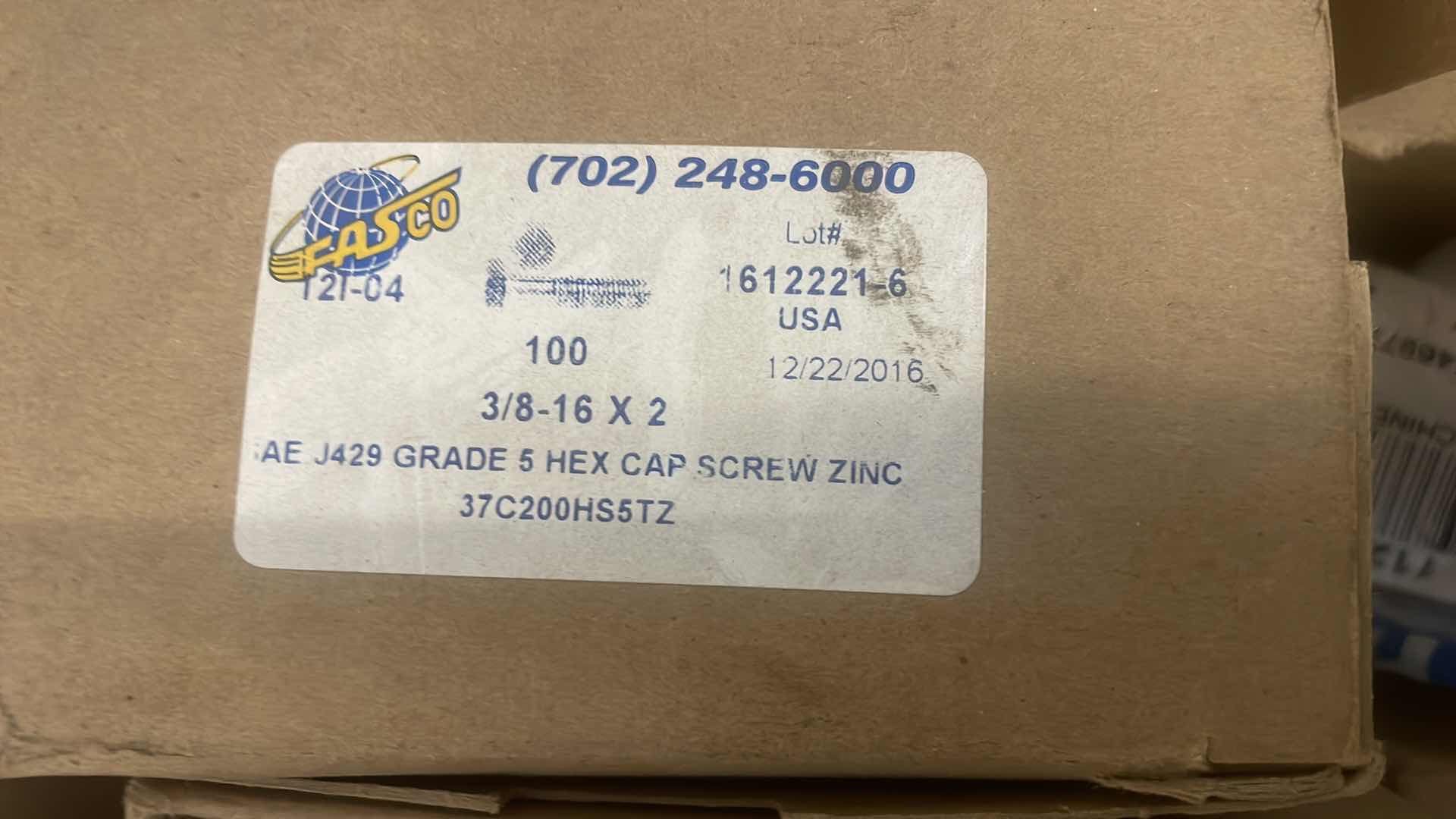 Photo 1 of 3/8” X 2" GRADE 5 BOLTS, DIFFERENT LENGTHS SELF TAPPING SCREWS SEE PICTURES