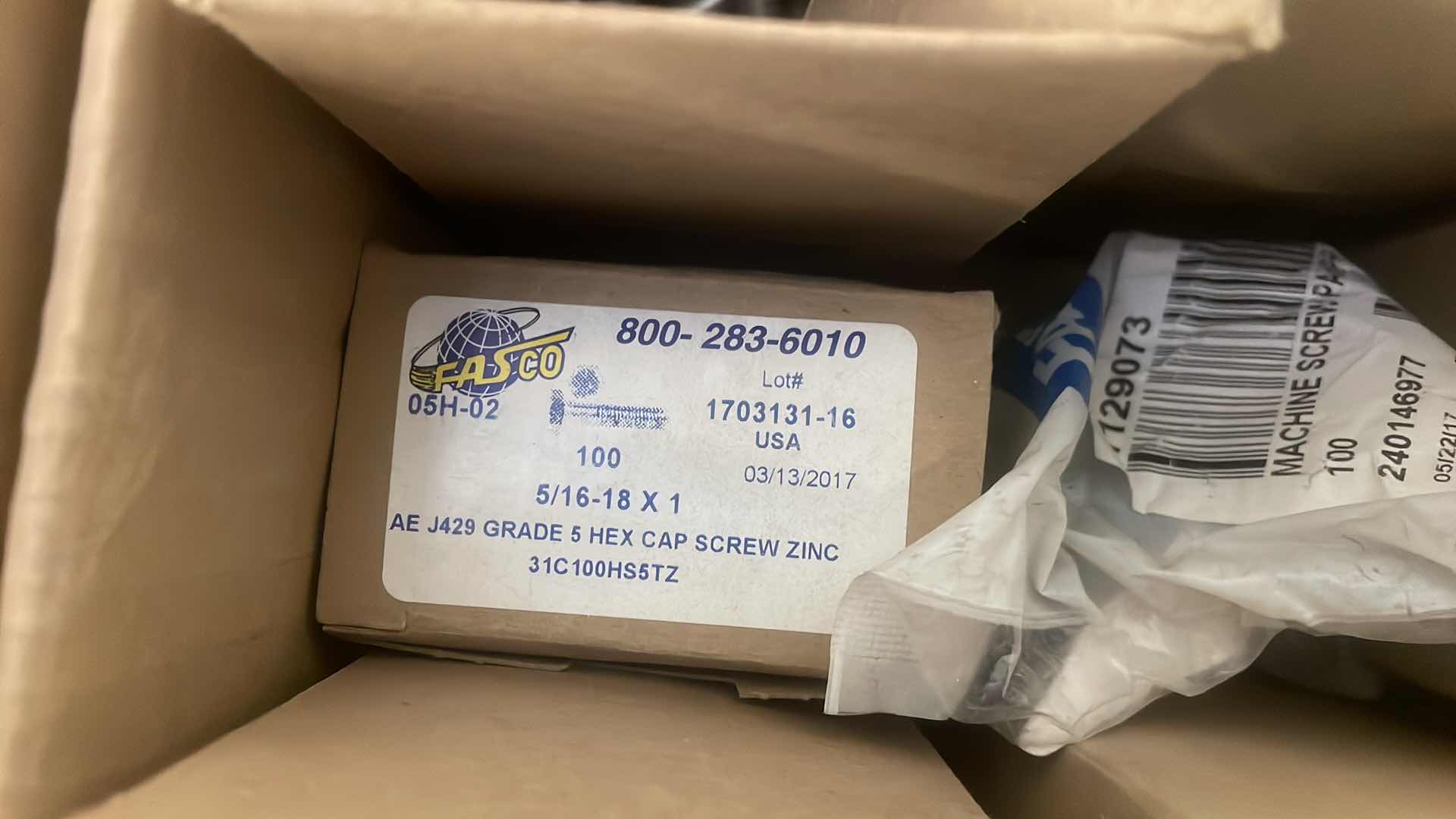 Photo 6 of 3/8” X 2" GRADE 5 BOLTS, DIFFERENT LENGTHS SELF TAPPING SCREWS SEE PICTURES