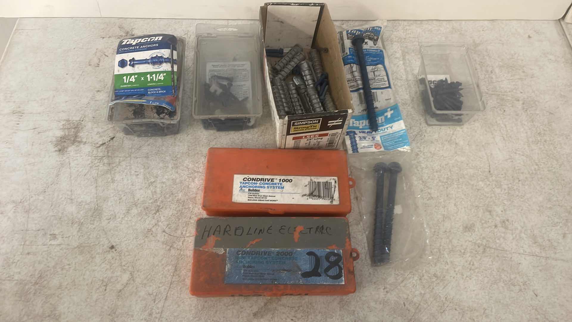 Photo 1 of TAPCON ASSORTMENT WITH CONCRETE ANCHORING SYSTEM