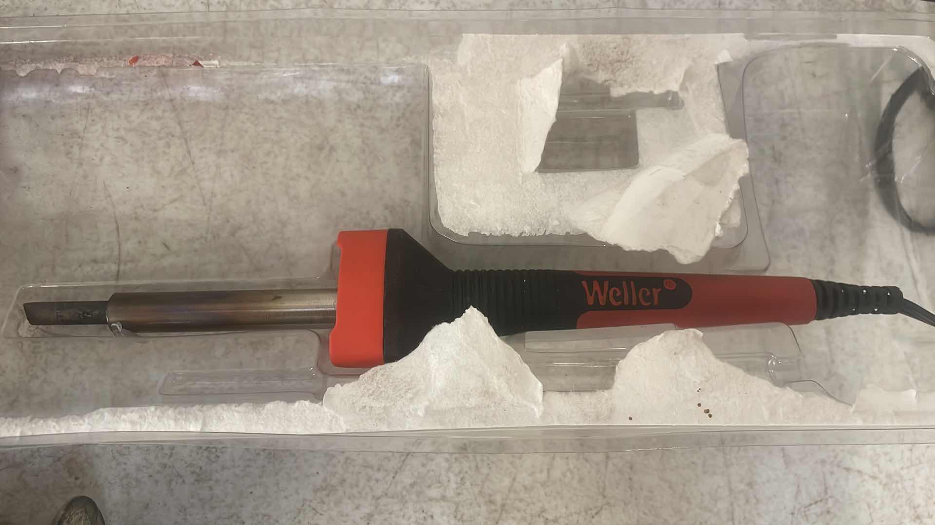 Photo 3 of 2 WELLER SOLDERING IRONS WITH APPROX 1LB SOLDER