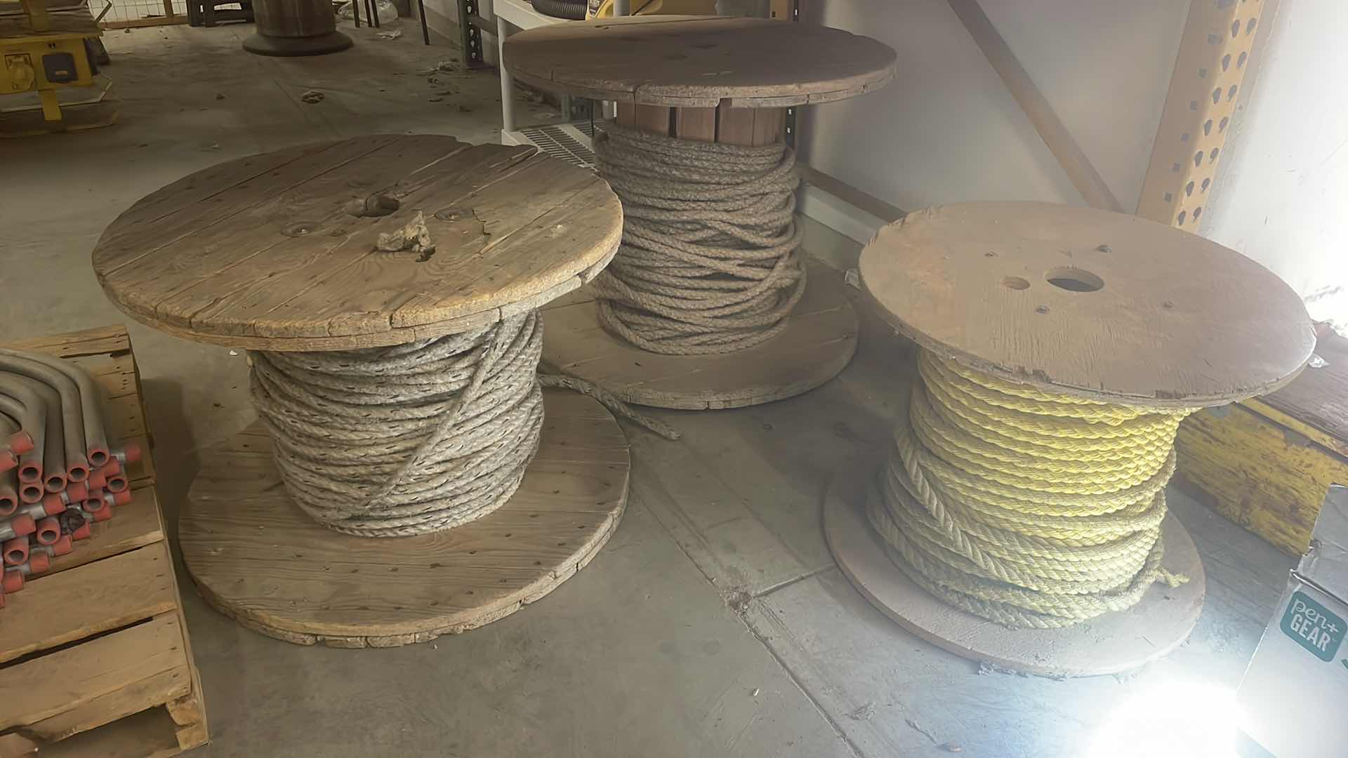 Photo 1 of REELS OF USED ROPE UNKNOWN CONDITION 1/2”