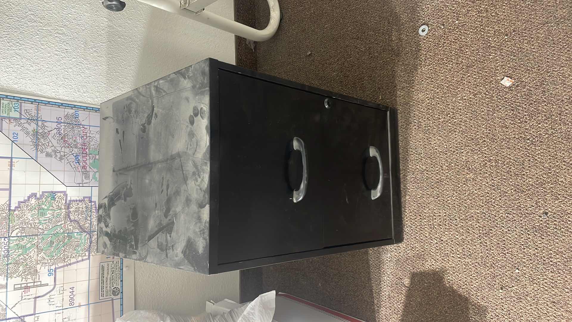 Photo 1 of 2 DRAWER FILING CABINET NO KEYS