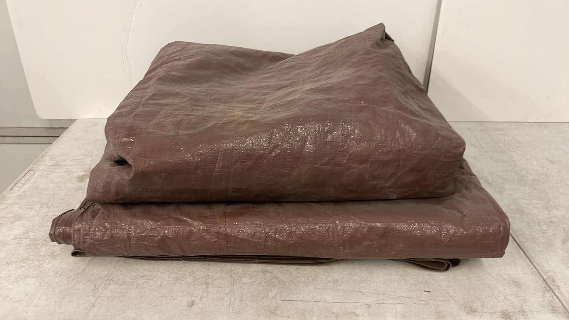Photo 1 of BROWN TARPS UNKNOWN SIZES (2)