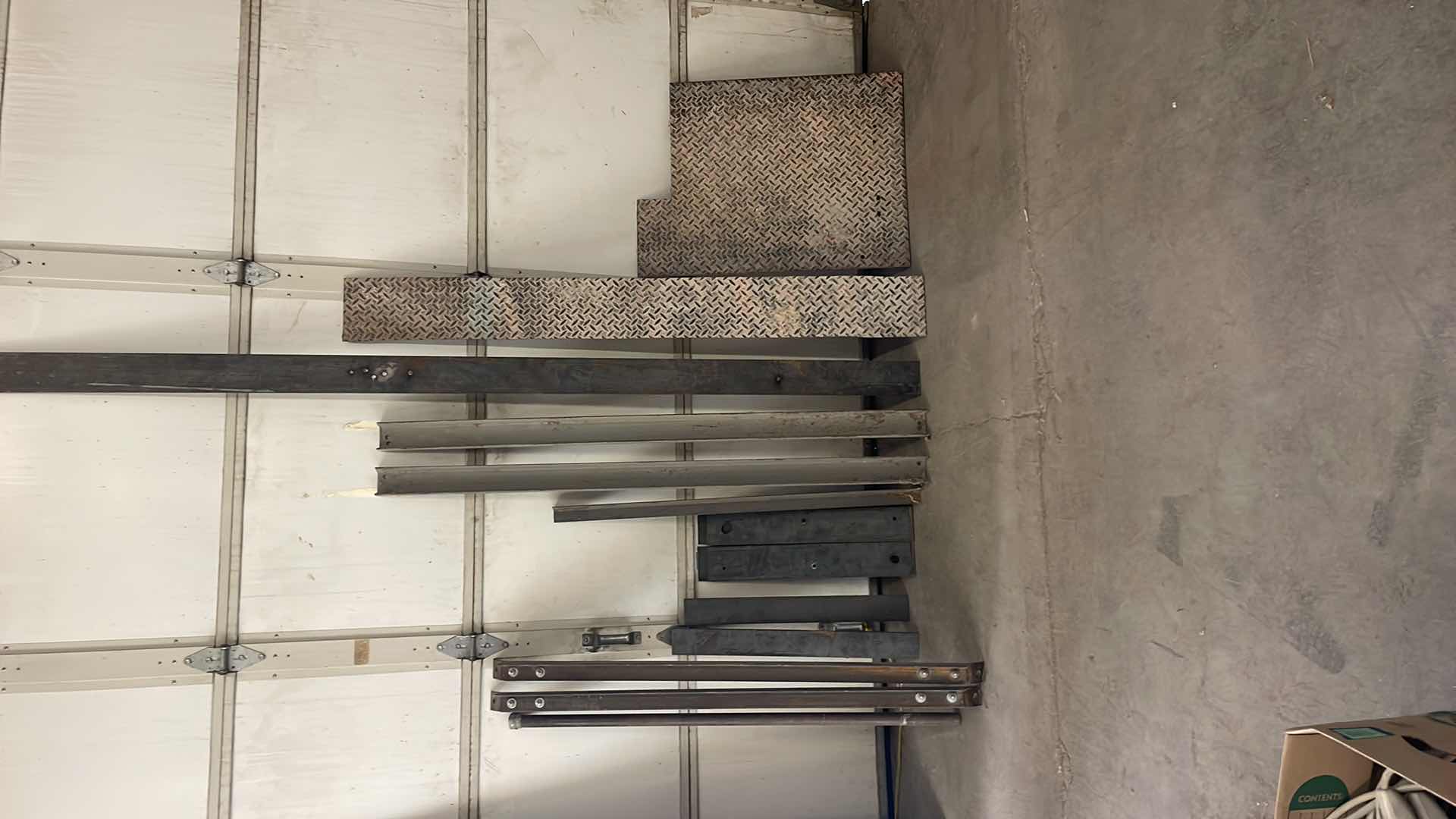 Photo 1 of MISC STEEL PLATES U-CHANNEL & 1-1/4” x 48” SOLID STEEL ROD