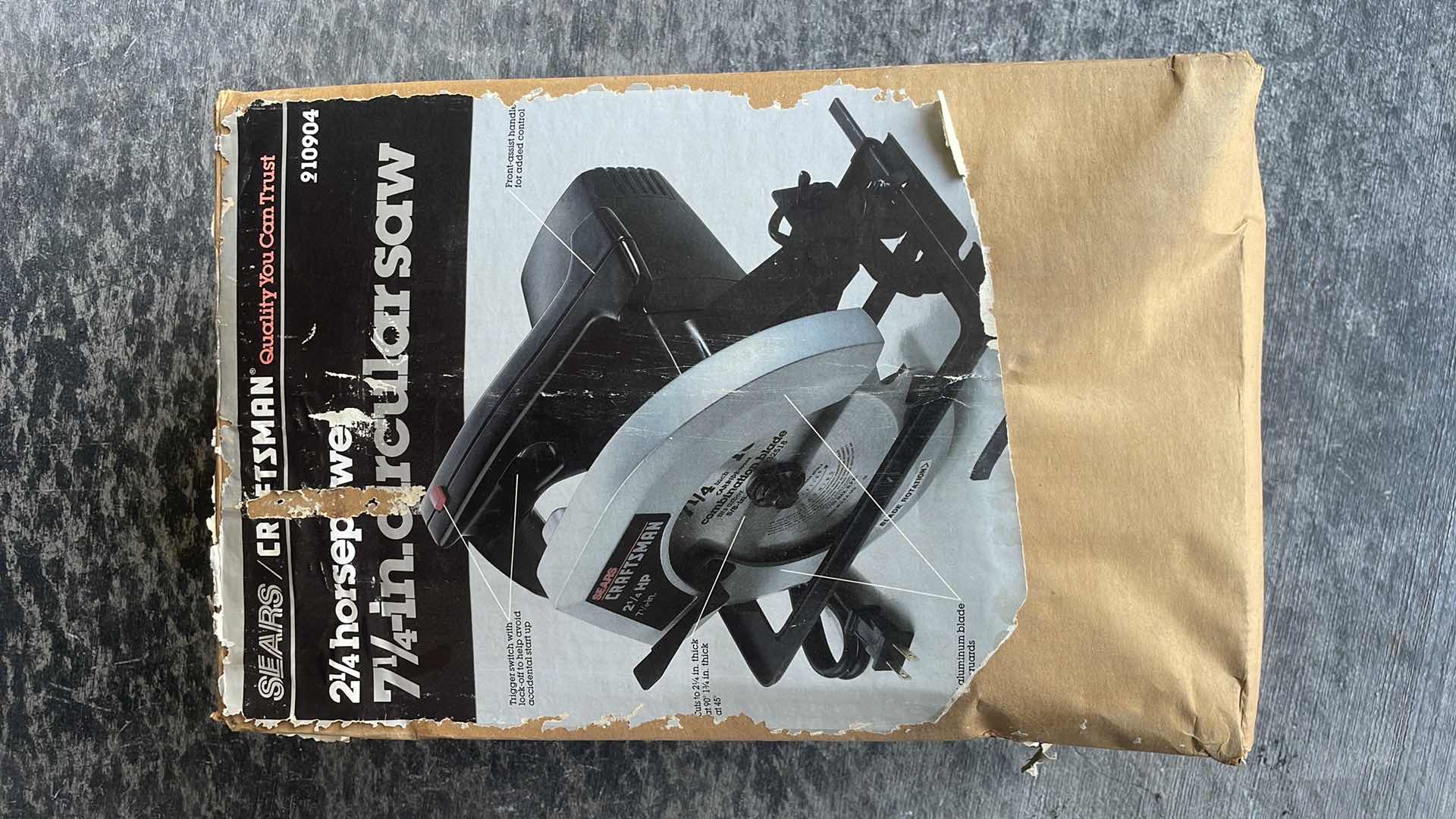 Photo 1 of CRAFTSMAN 2-1/4 HP  7-1/4” CIRCULAR SAW MODEL 910904