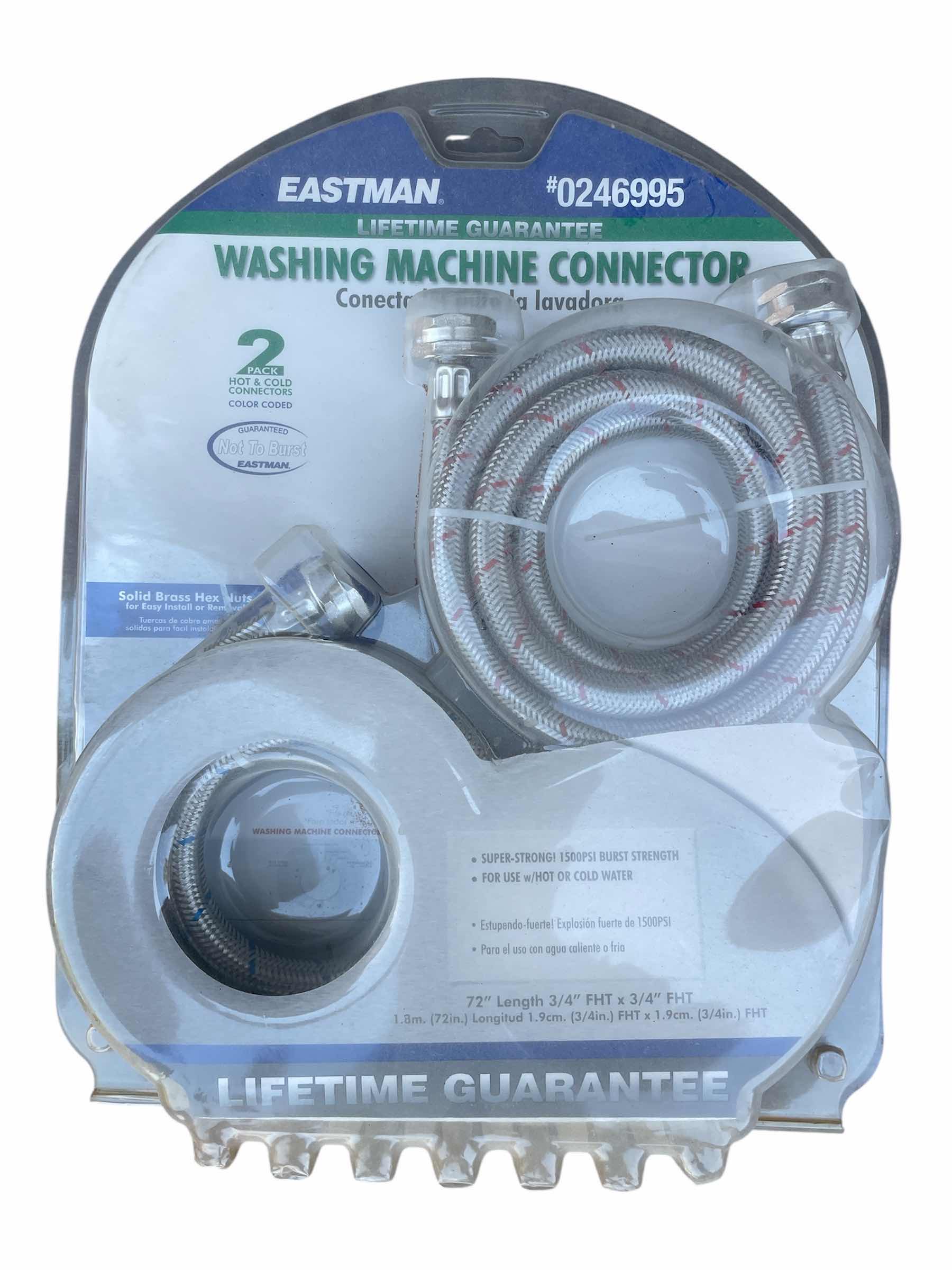 Photo 1 of EASTMAN #0246995
WASHING MACHINE CONNECTOR 2 PACK HOT AND COLD