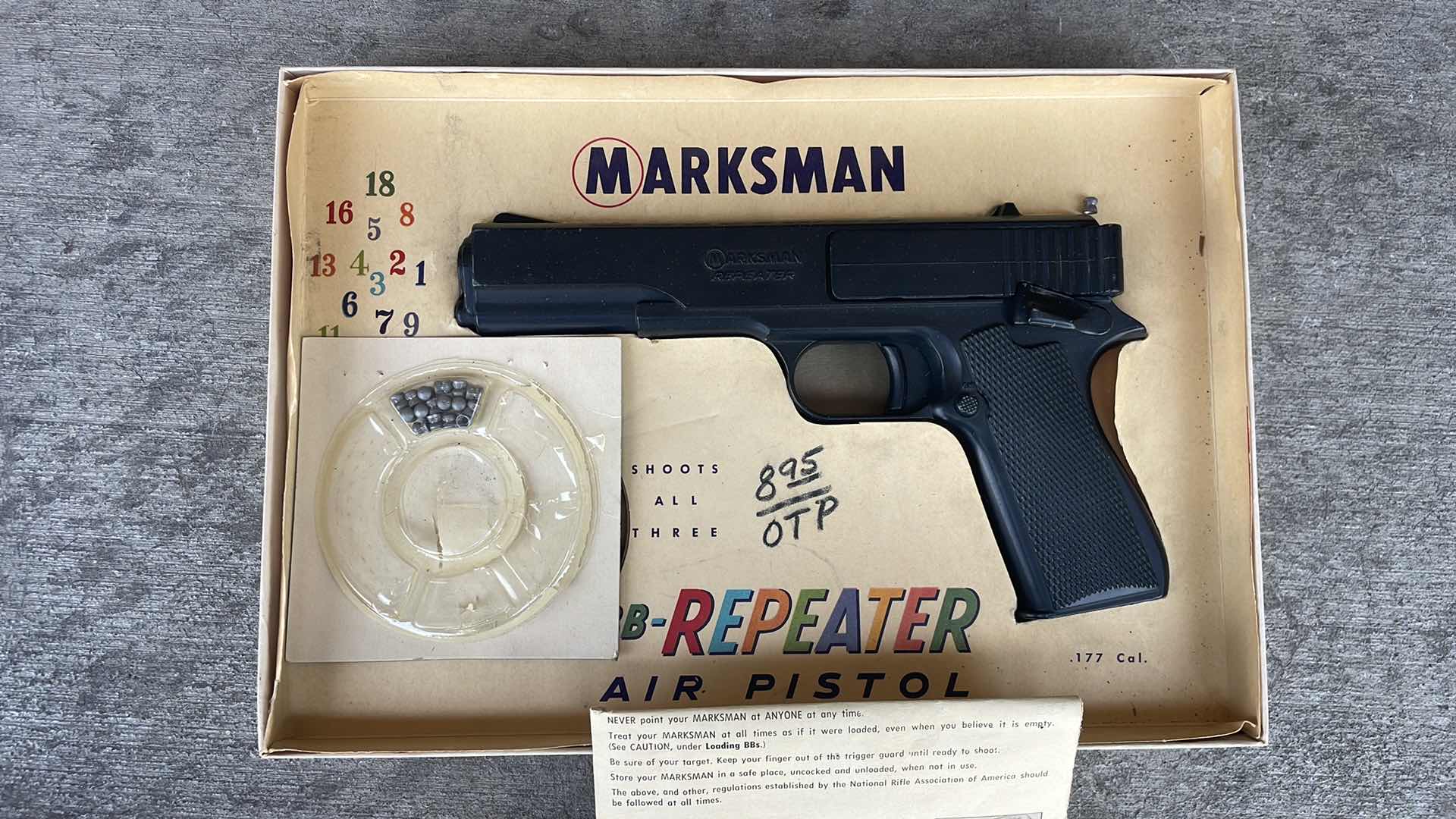 Photo 2 of MARKSMAN REPEATER BB AIR PISTOL WITH BOX