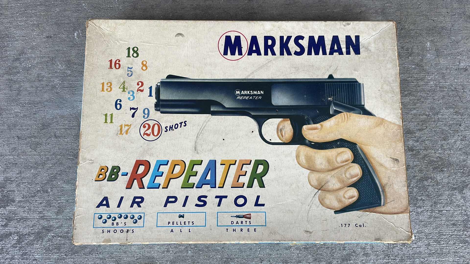 Photo 1 of MARKSMAN REPEATER BB AIR PISTOL WITH BOX