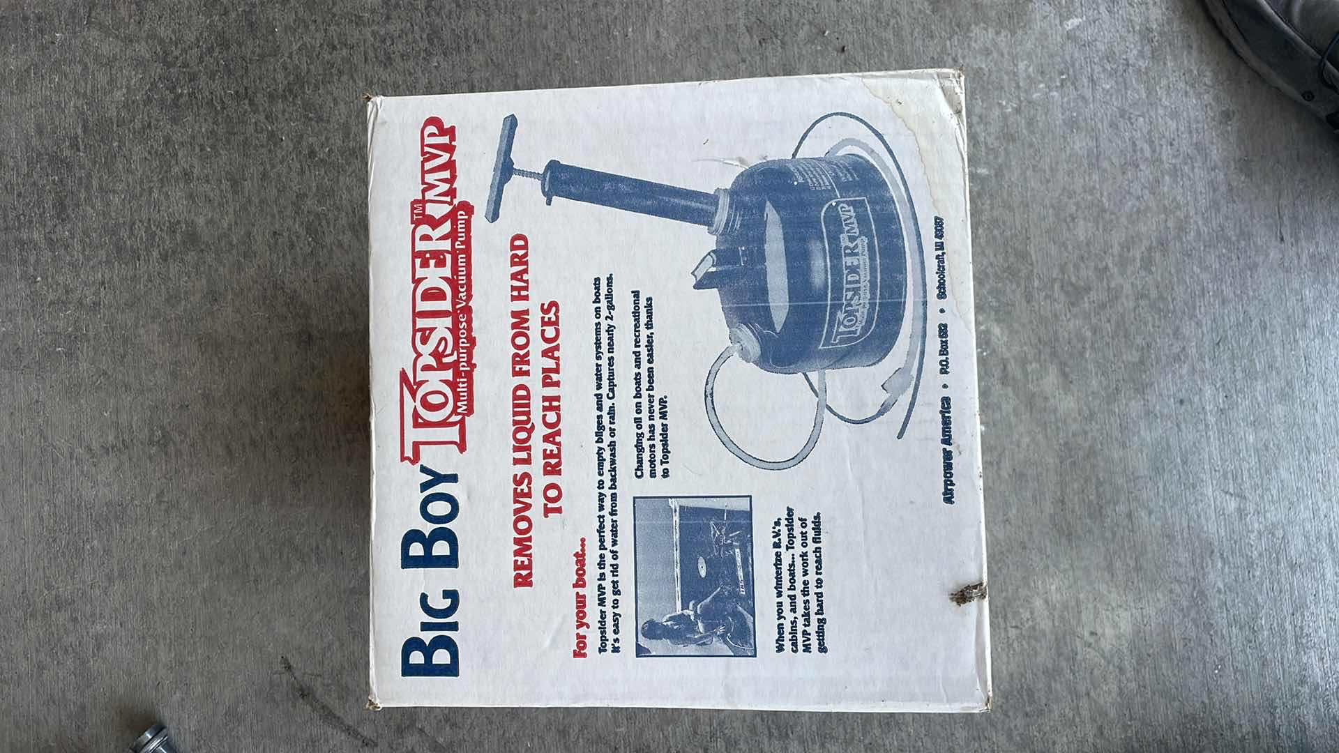 Photo 1 of BIG BOY TOPSIDER MULTI PURPOSE VACUUM PUMP