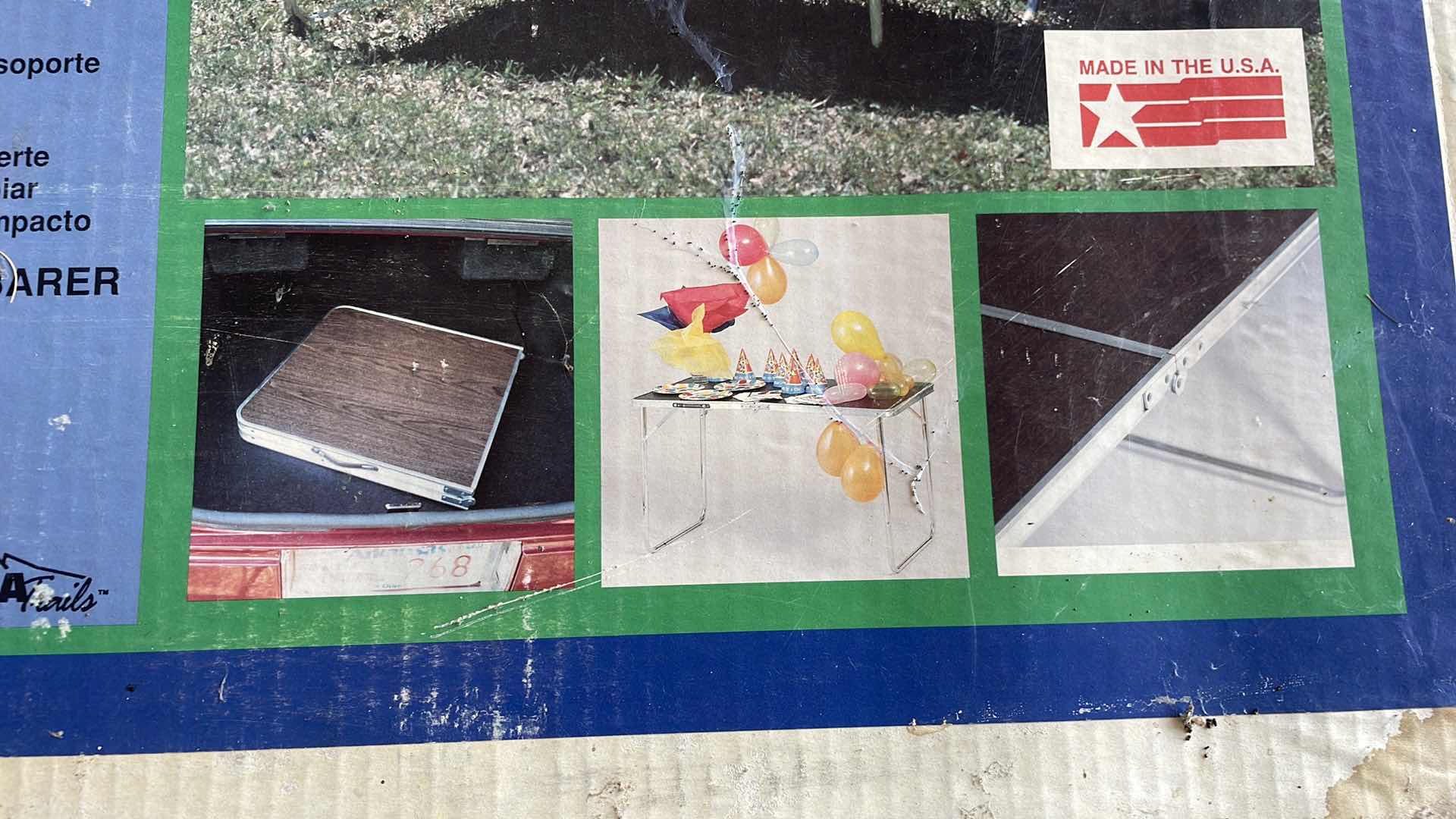 Photo 1 of PORTABLE TABLE TAILGATOR 24”x48”x 28”