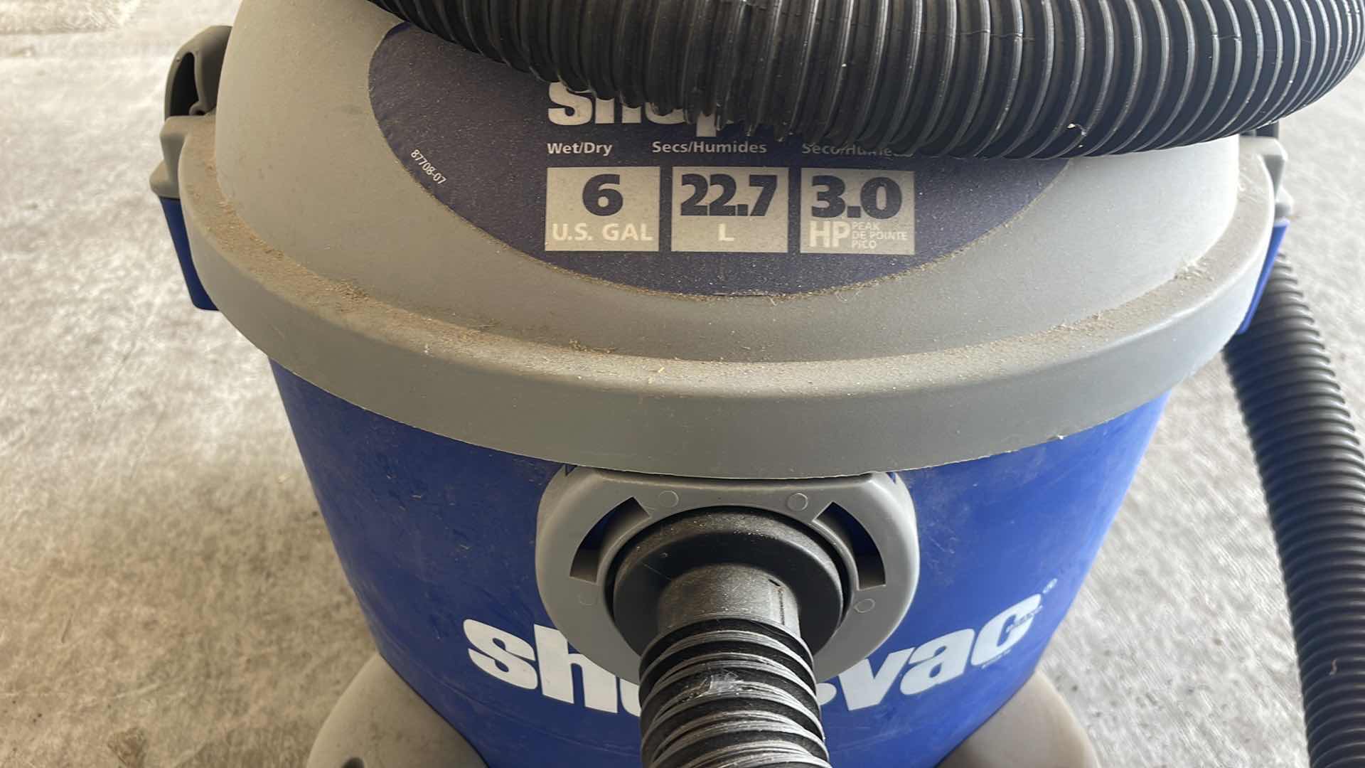 Photo 2 of 6 GAL SHOP VAC 3 HP