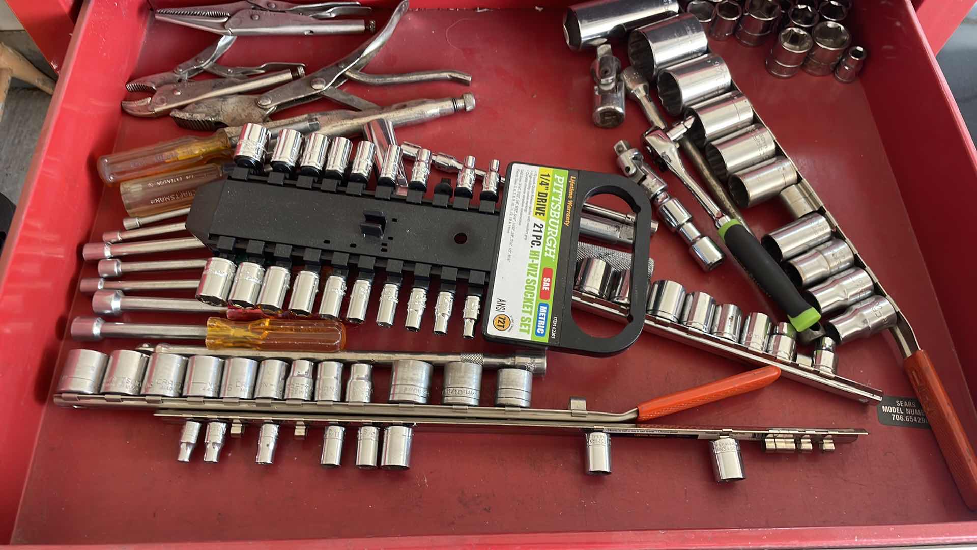 Photo 1 of CRAFTSMAN TOOL BOX WITH CONTENTS