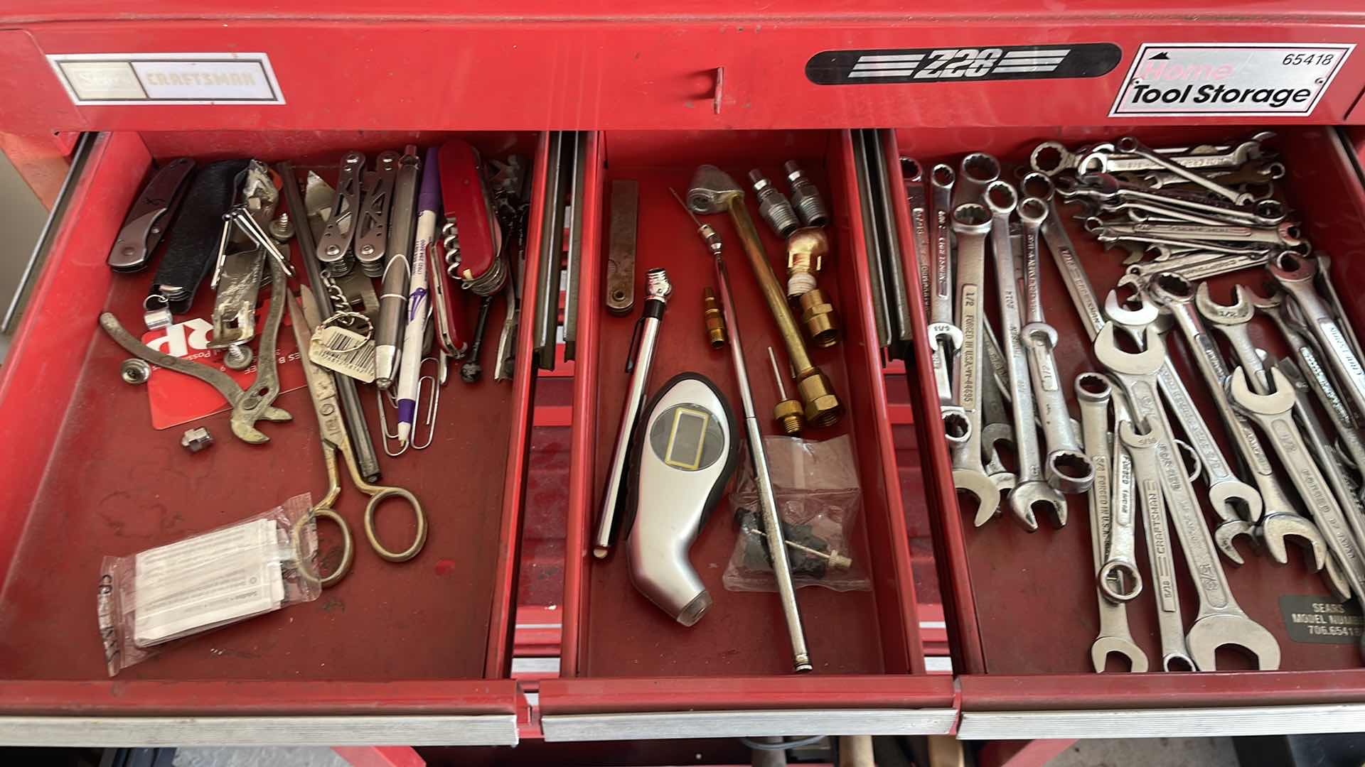 Photo 1 of CRAFTSMAN TOOL BOX WITH CONTENTS