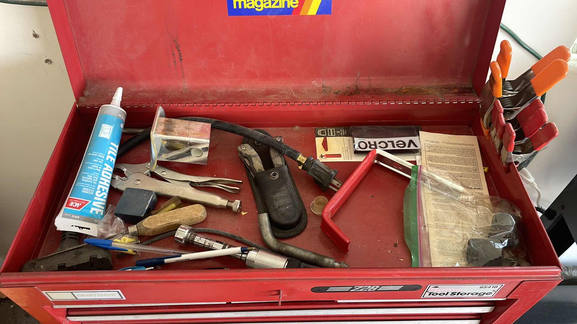 Photo 1 of CRAFTSMAN TOOL BOX WITH CONTENTS