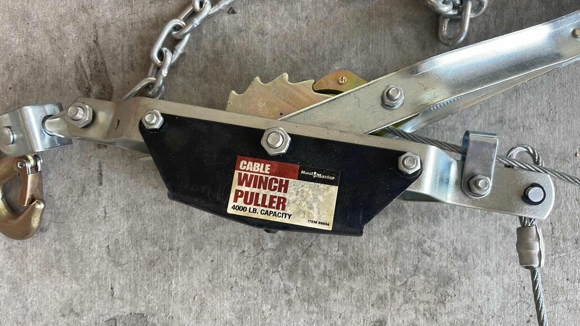 Photo 1 of JACK  CABLE WINCH PULLER AND MULTIPLE CHAINS
