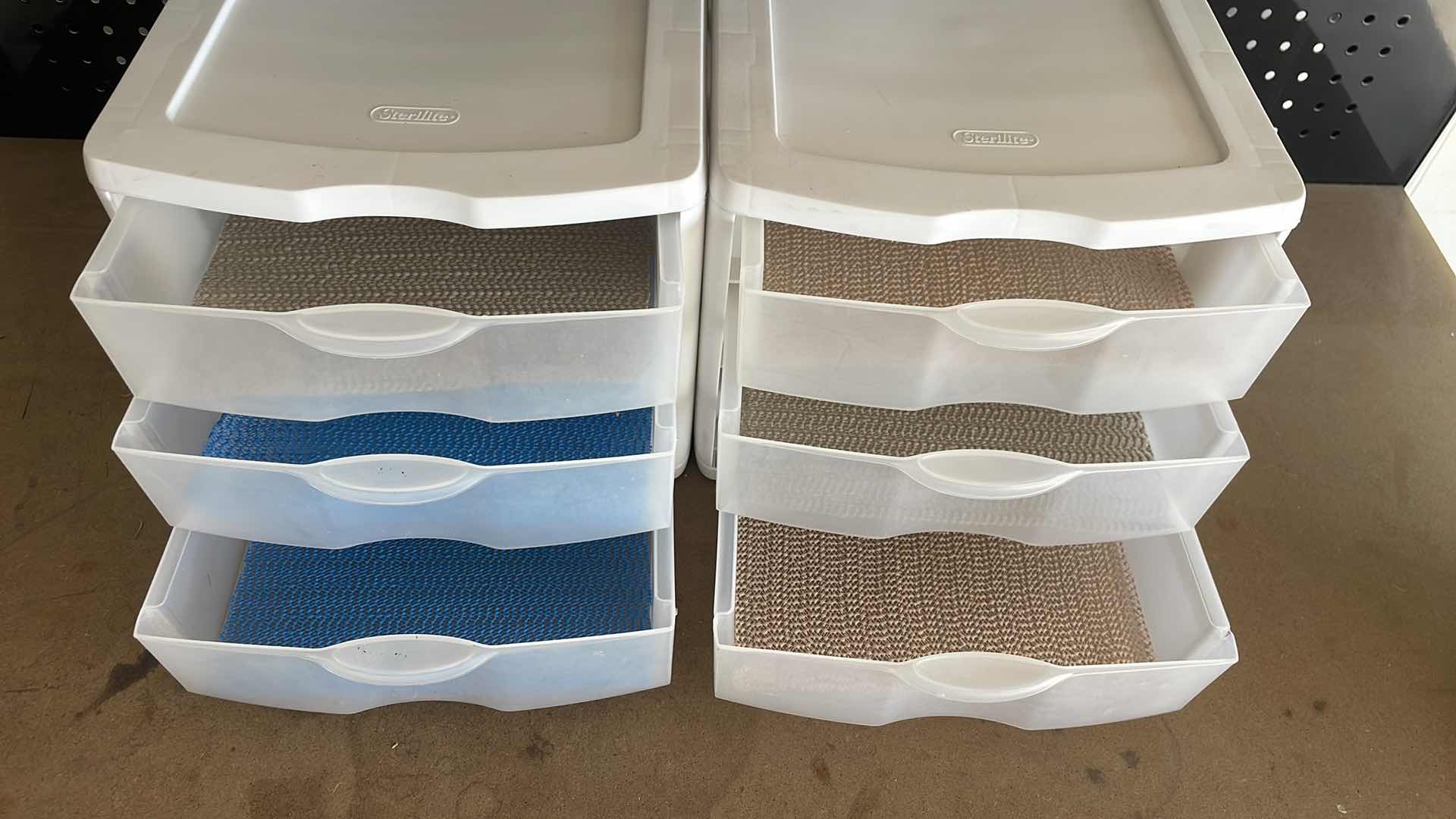 Photo 1 of STERILITE 3 DRAWER STORAGE BINS 11”x13”x10” 2 PCS