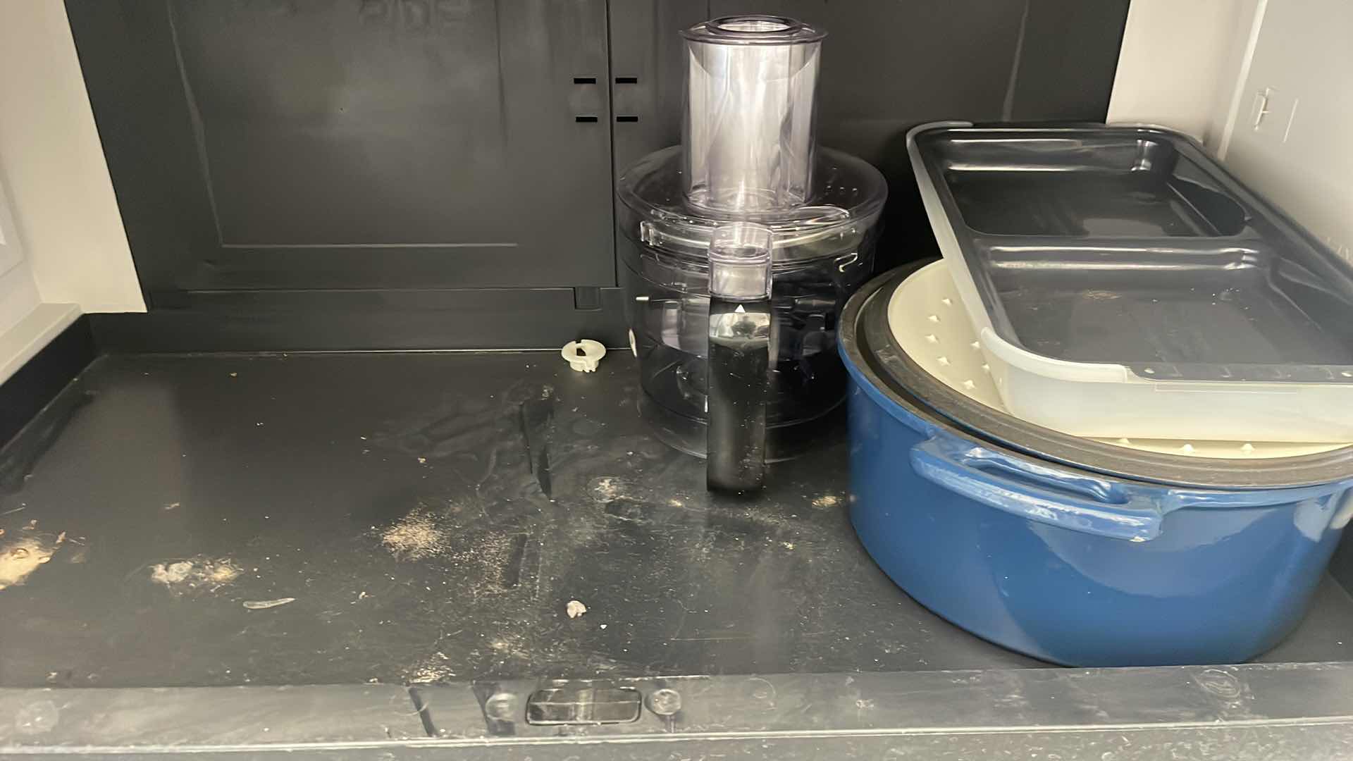 Photo 1 of PLASTIC STORAGE PANTRY 35”x18”x71” WITH CONTENTS