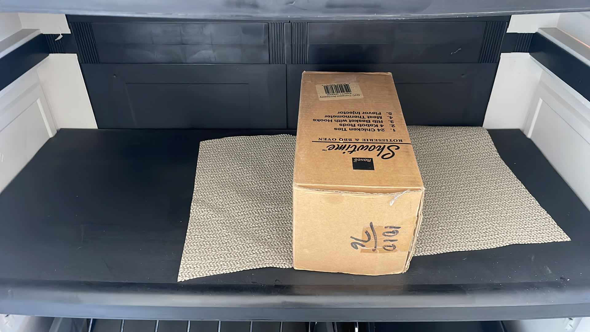 Photo 1 of PLASTIC STORAGE PANTRY 35”x18”x71” WITH CONTENTS