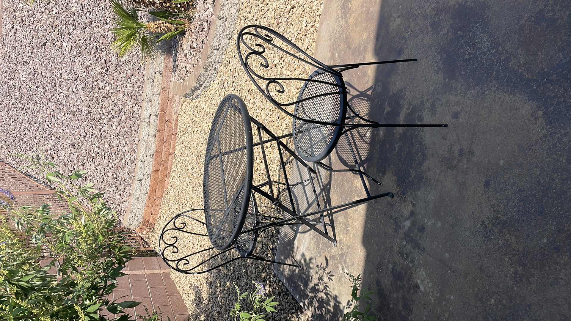 Photo 1 of WROUGH IRON TABLE 28” AND CHAIRS