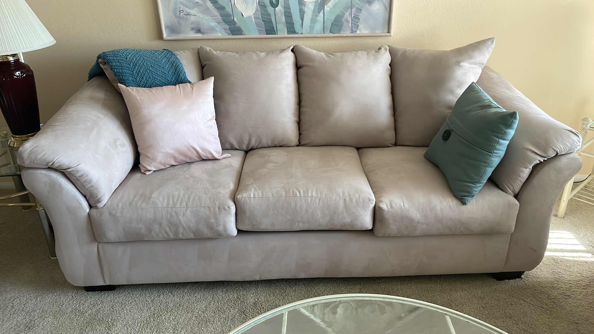 Photo 1 of SUADE SOFA 88”x 38”