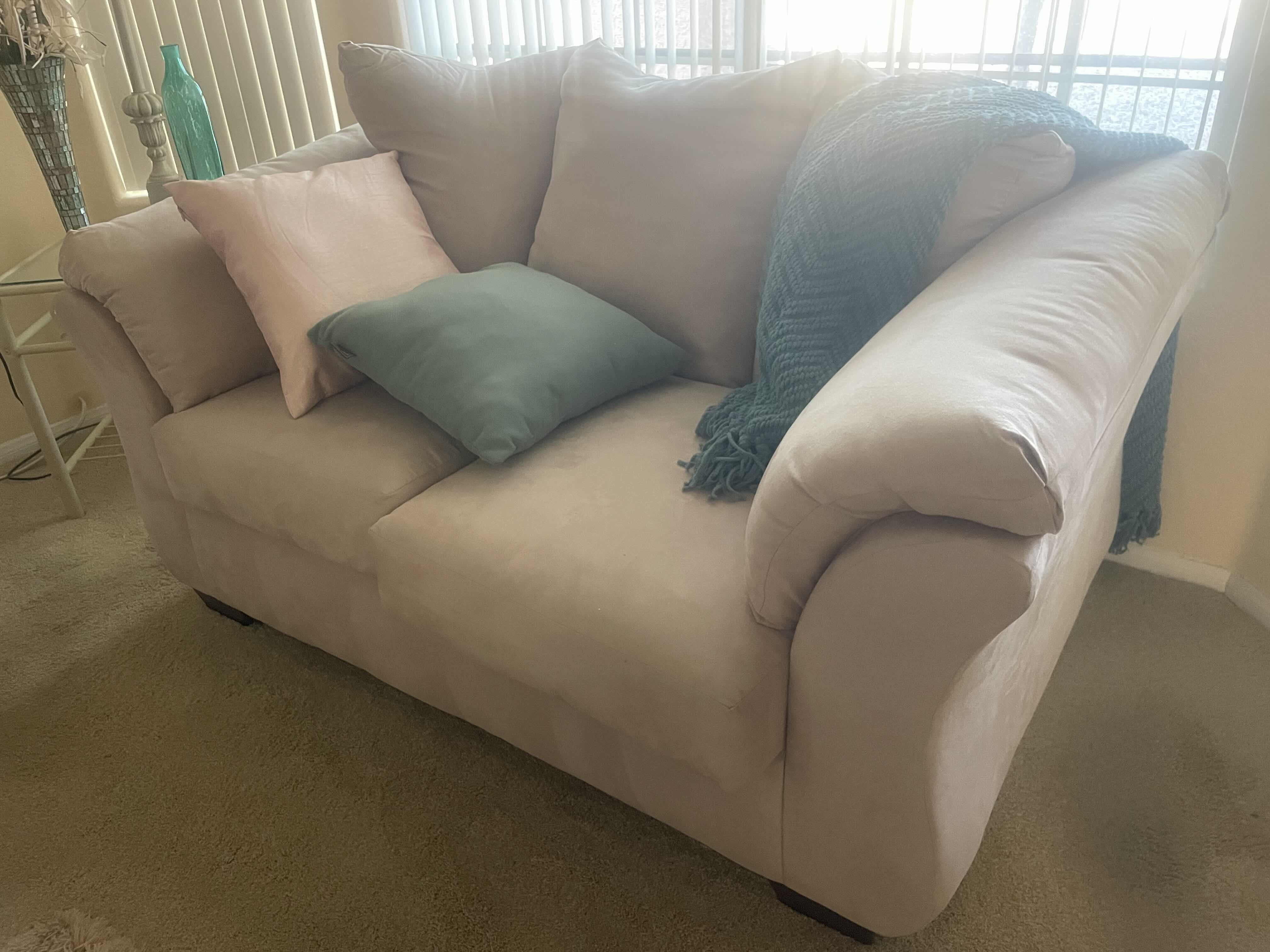 Photo 1 of SUEDE LOVE SEAT 75"X38"