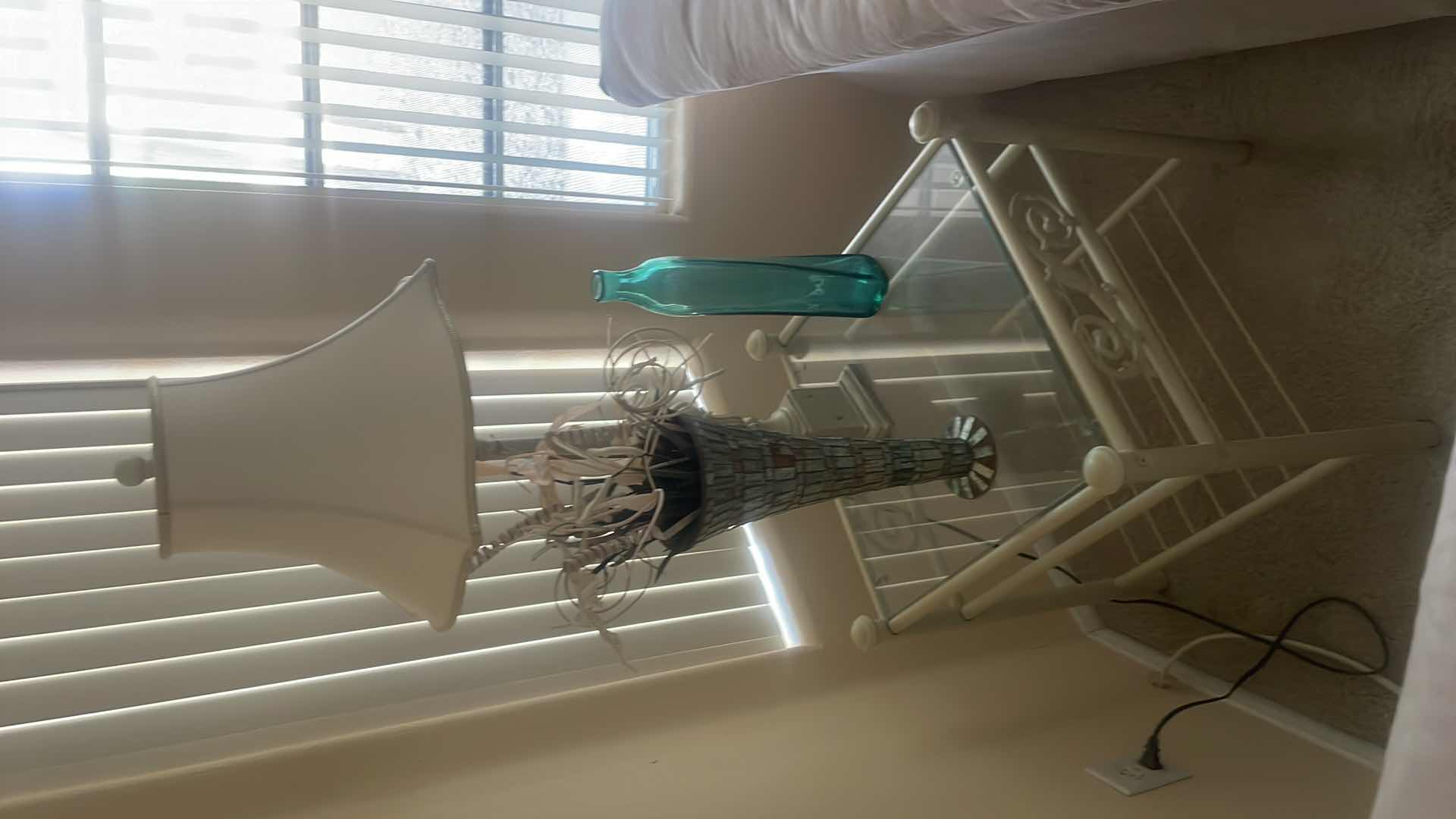 Photo 1 of END TABLE 20”x20” WITH LAMP 36” AND DECOR