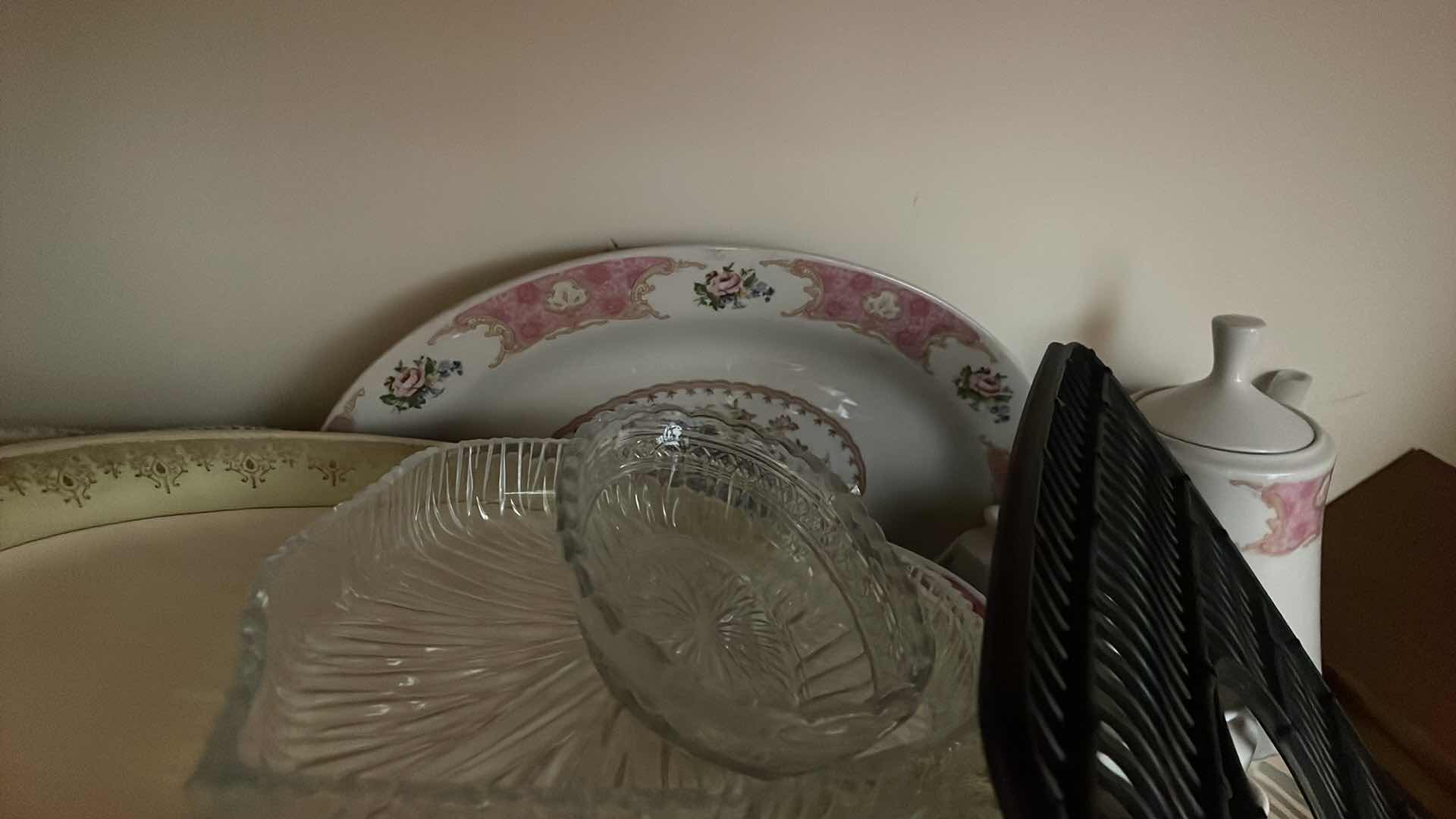 Photo 1 of MISC PLATES AND ALL CONTENTS IN CABINETS