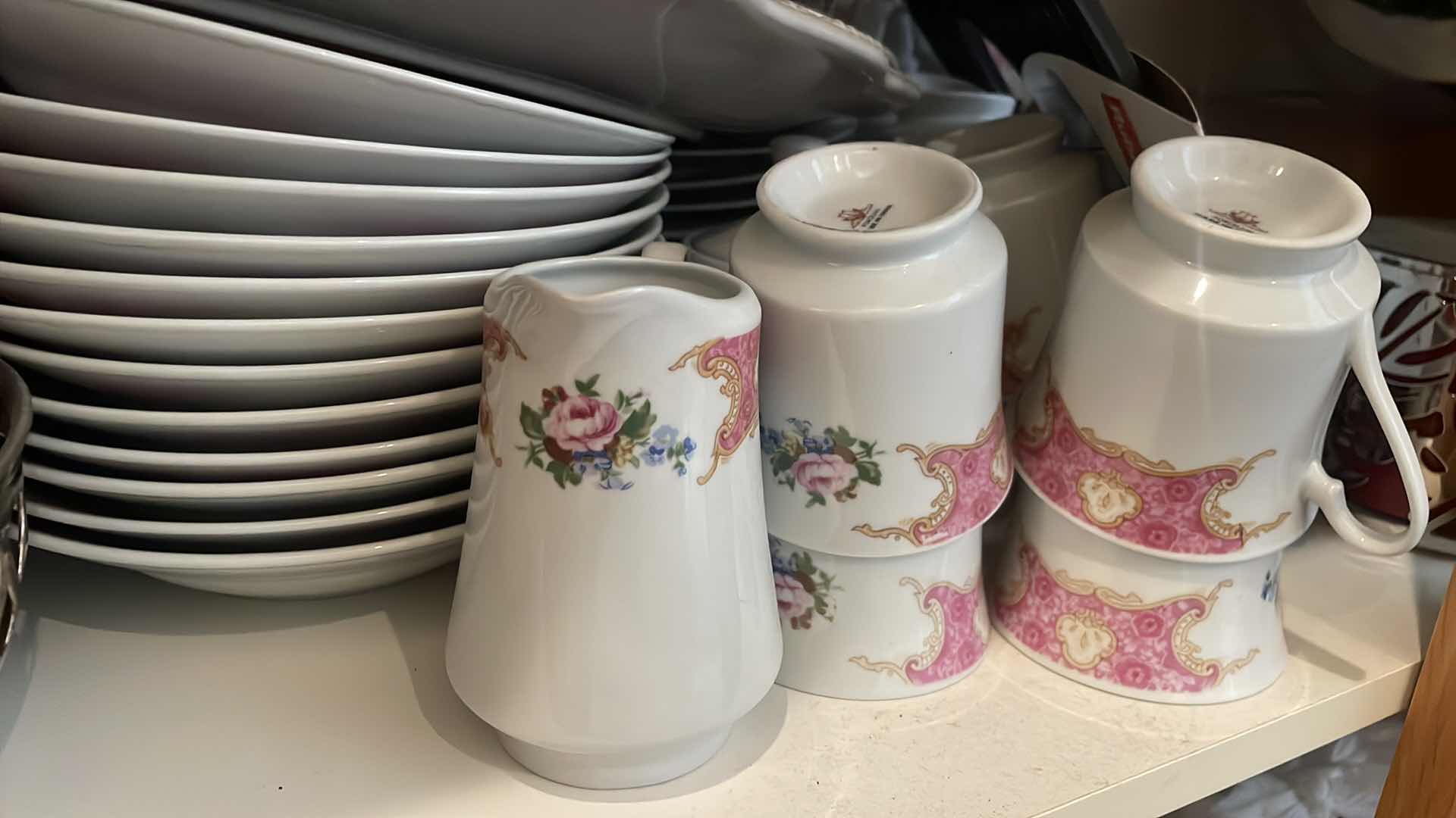 Photo 1 of MISC PLATES AND ALL CONTENTS IN CABINETS