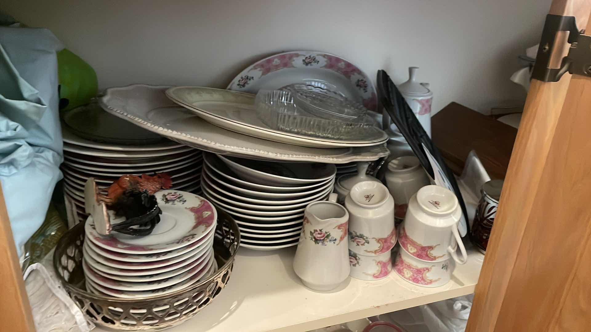 Photo 1 of MISC PLATES AND ALL CONTENTS IN CABINETS