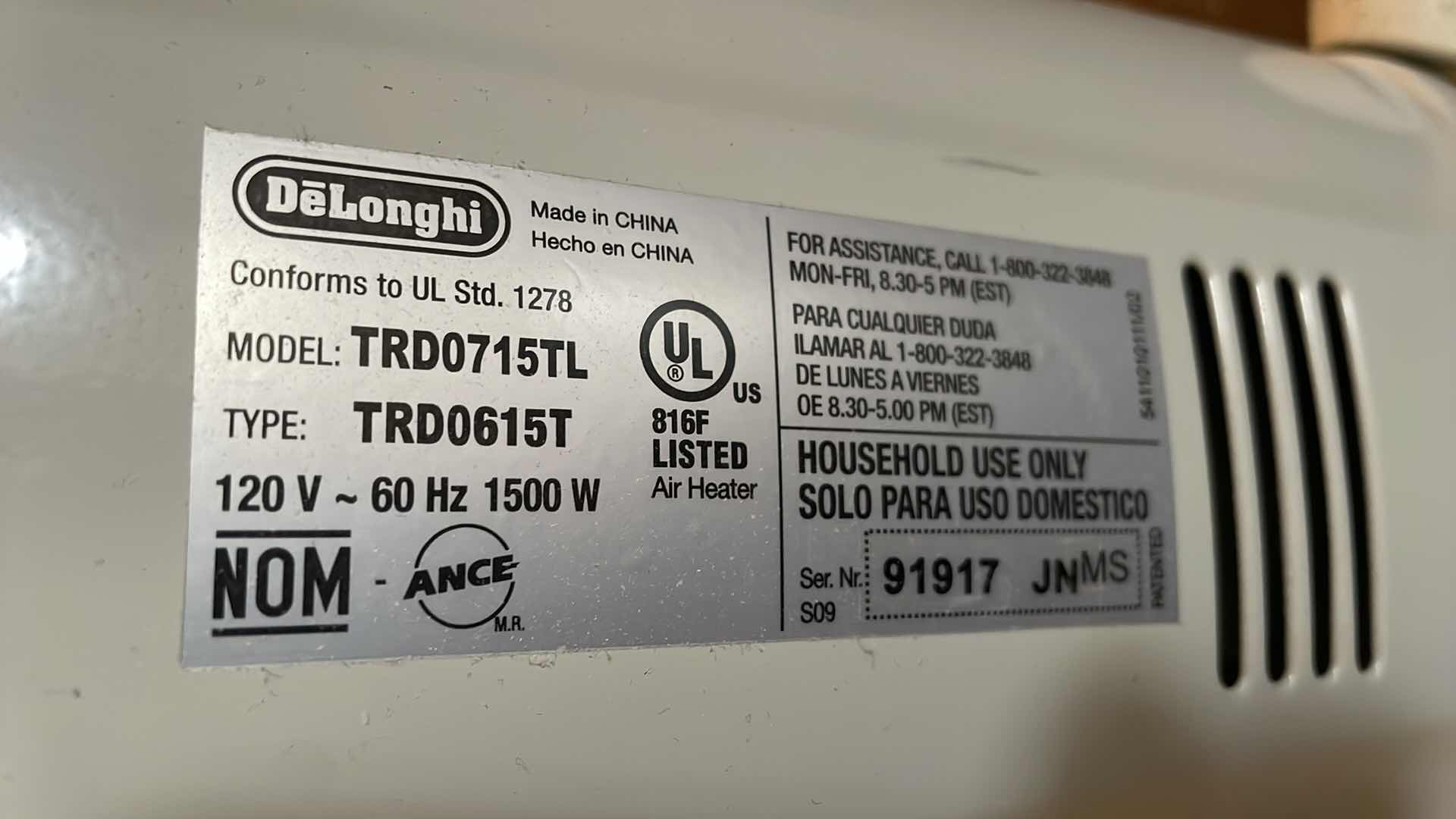 Photo 1 of DELONGHI DRAGON SAFE HEAT