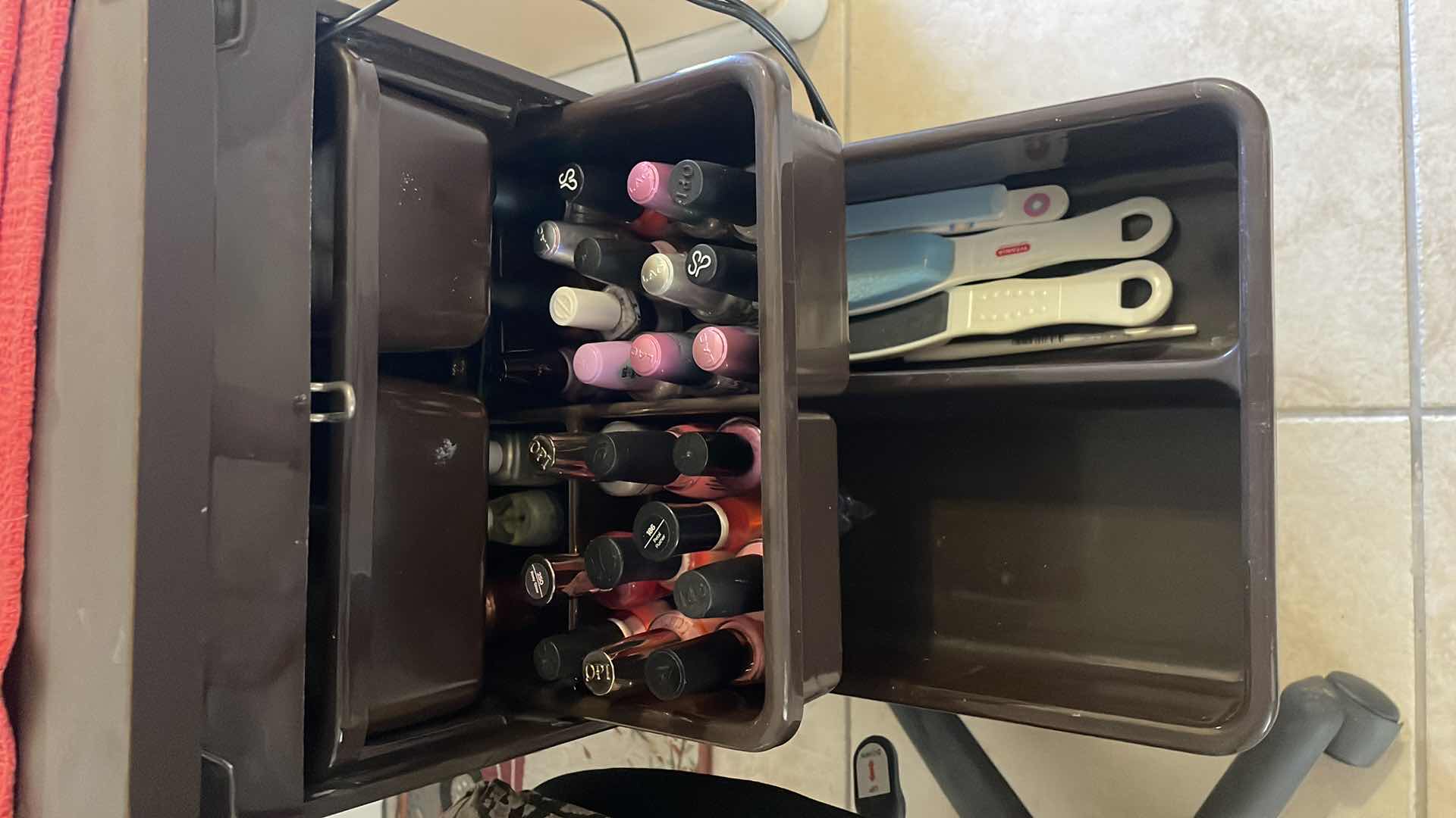 Photo 1 of MANICURE TABLE AND CHAIR WITH CONTENTS 36”x16”x30”