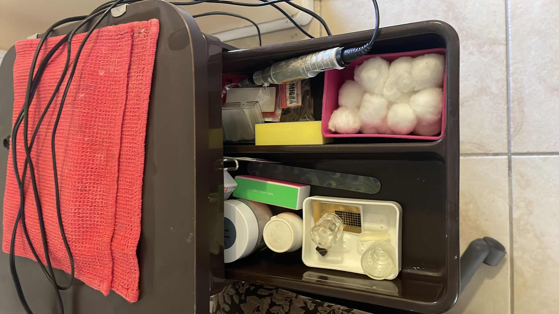 Photo 1 of MANICURE TABLE AND CHAIR WITH CONTENTS 36”x16”x30”
