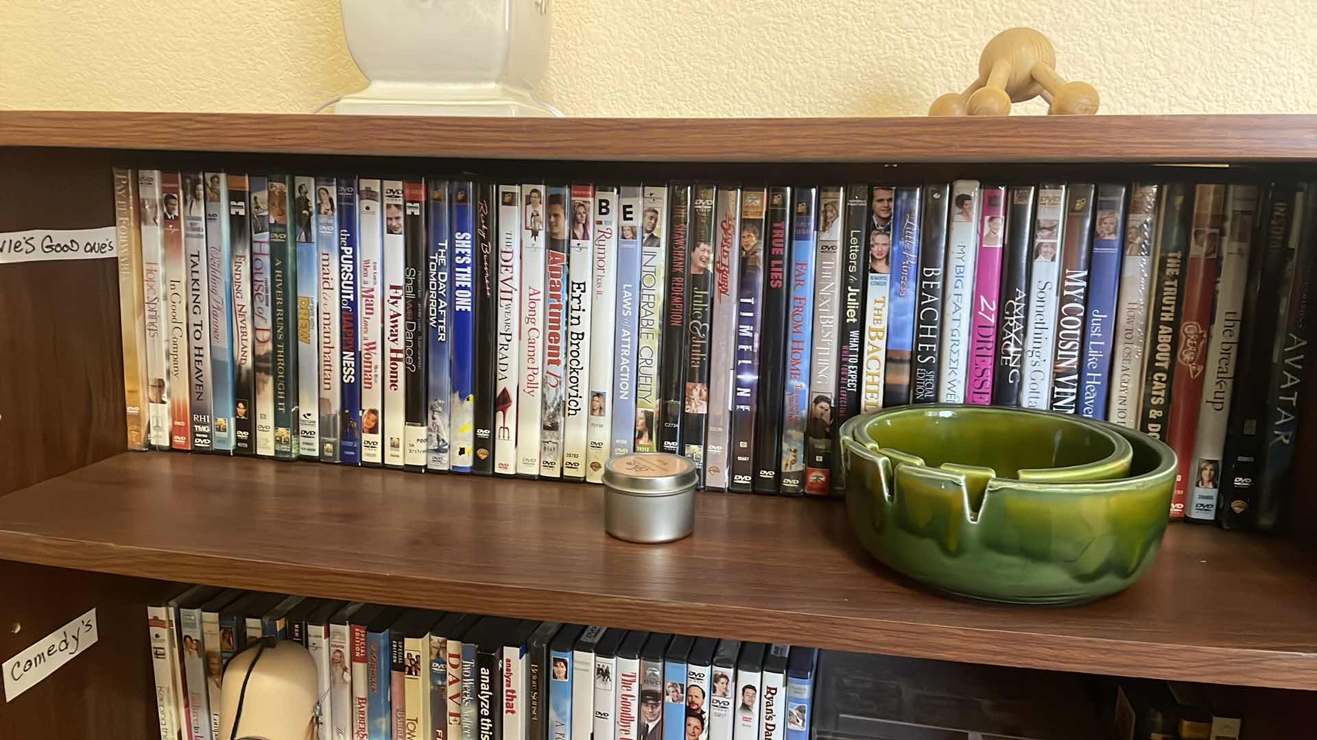 Photo 1 of BOOKCASE WITH CONTENTS 29”x12”x32” MOVIES COMEDIES FAITH BASED BOOKS