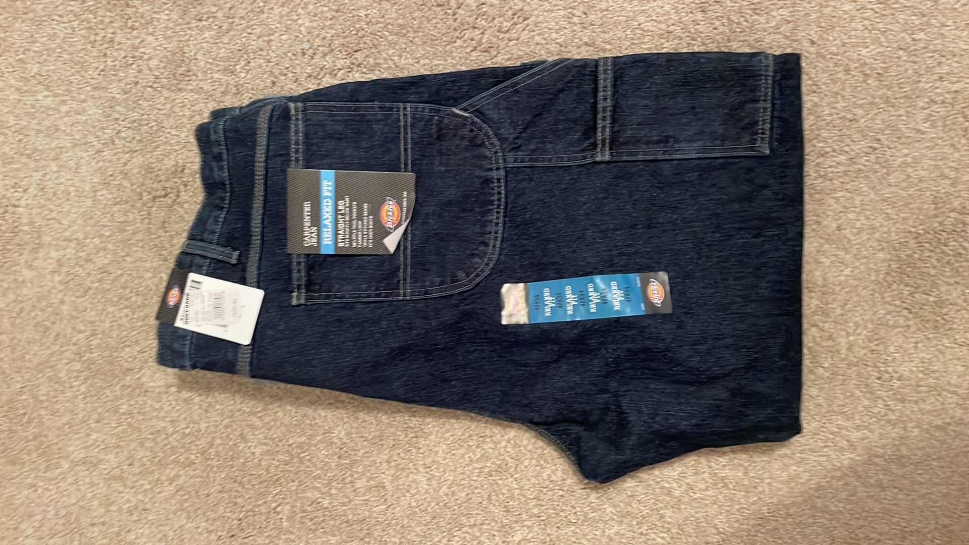 Photo 1 of DICKIES RELAXED FIT CARPENTER JEANS 42x34