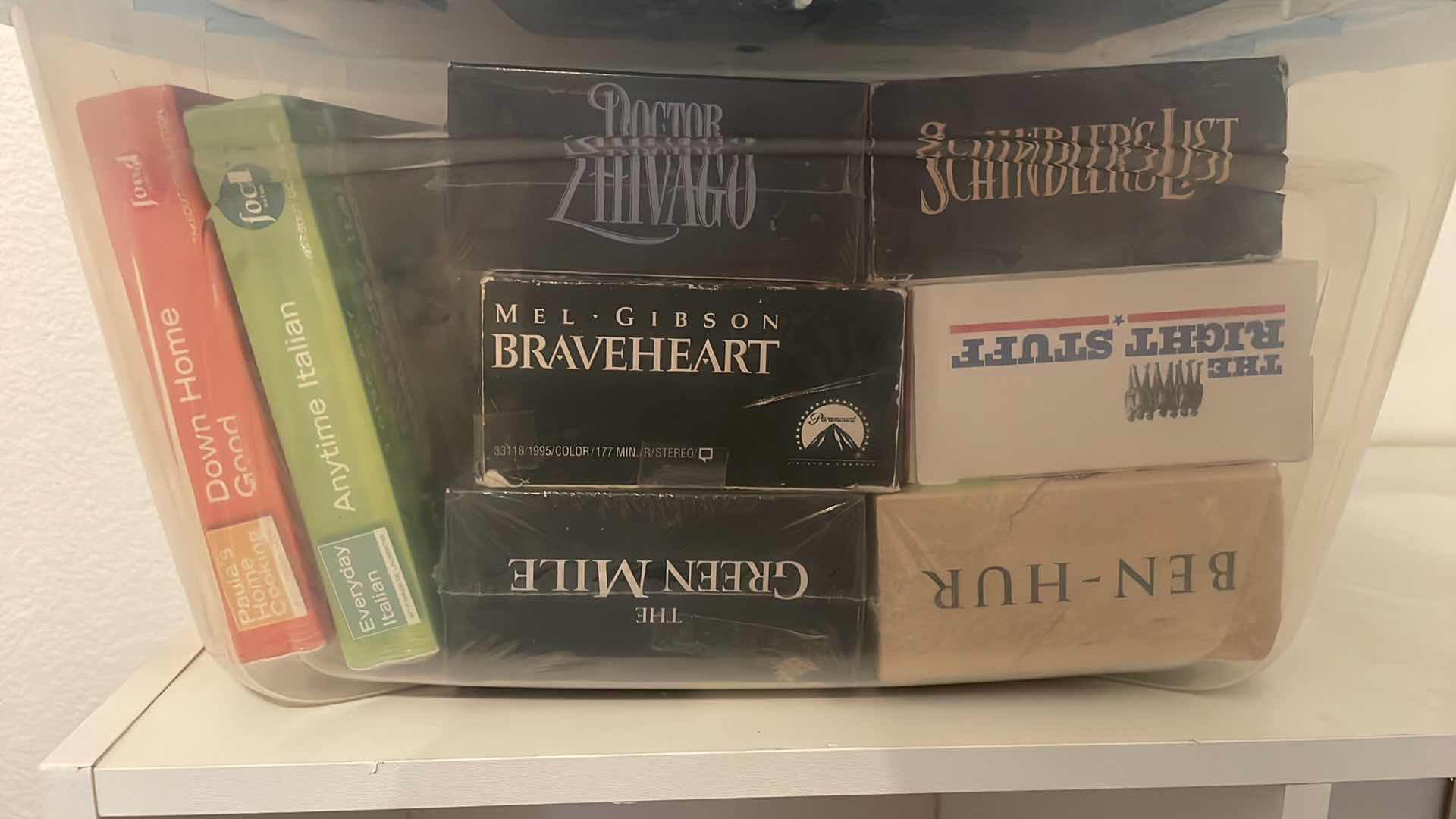 Photo 1 of TOTES WITH VHS MOVIES SERIES AND LEARN SPANISH CASSETTES