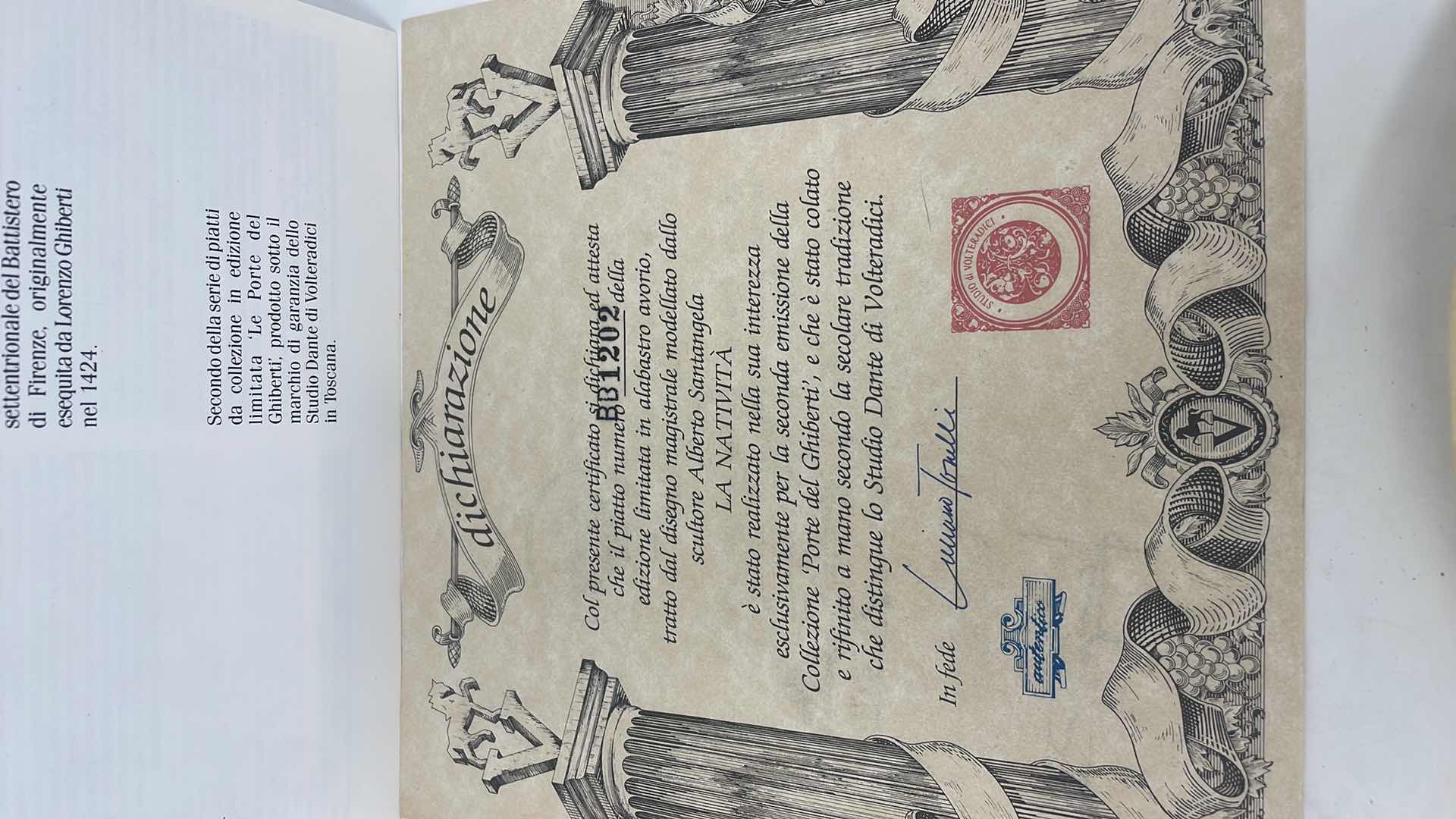 Photo 1 of THE NATIVITY LA NATIVITA IVORY ALABASTER STUDIO DANTE DI VOLTERACICI BB1202